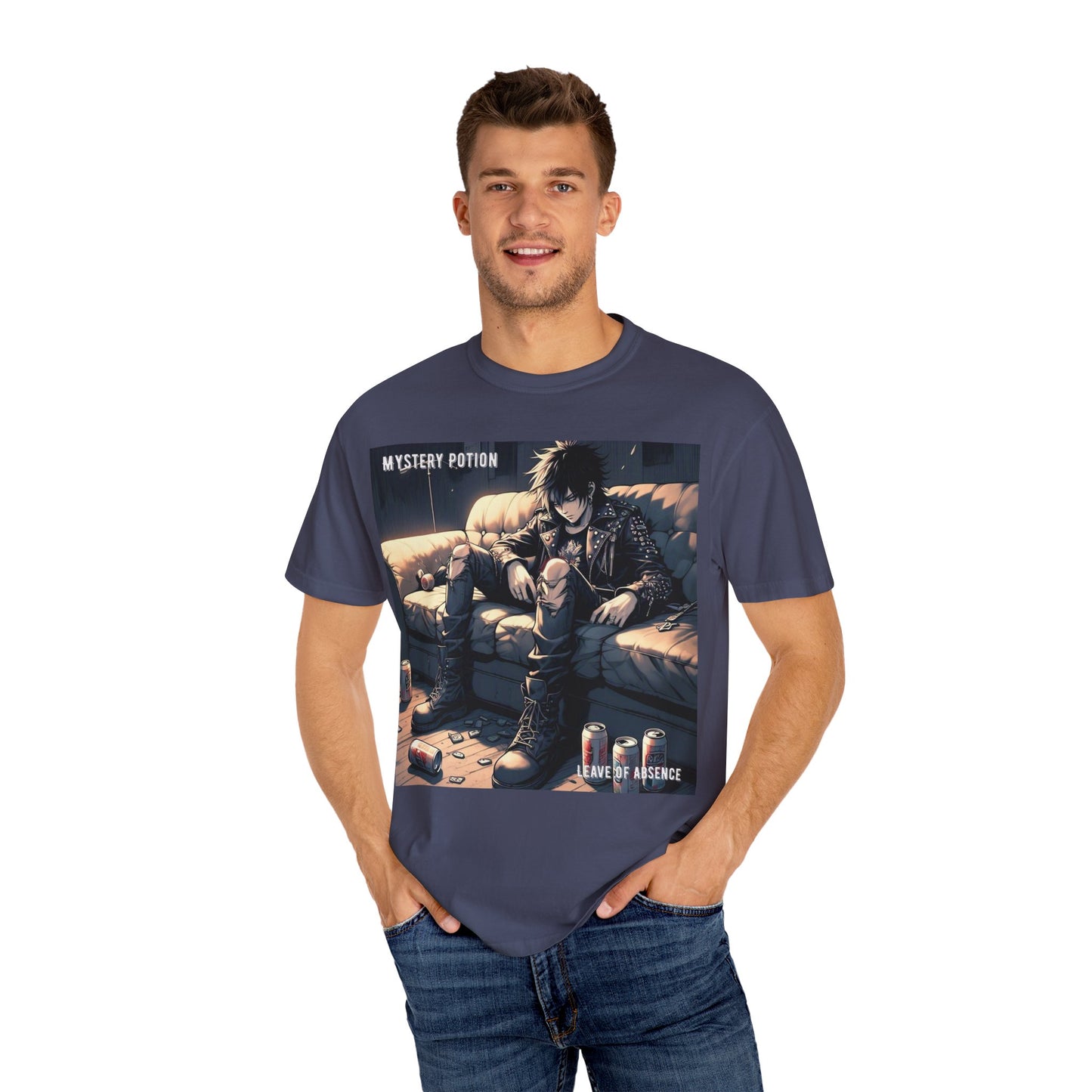 'Leave of Absence' by Mystery Potion Graphic T-Shirt, Unisex Casual Tee, Anime Merchandise, Gift for Fans, Streetwear Style