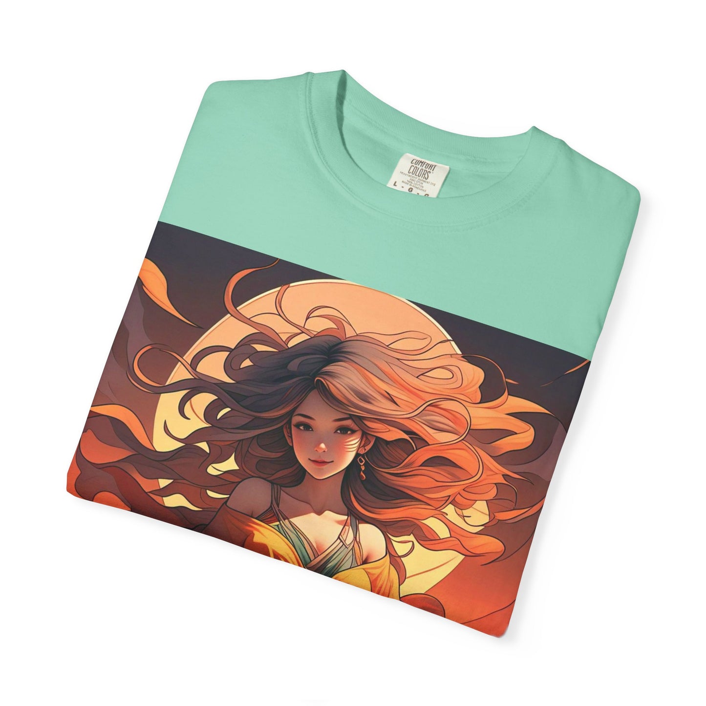 Mystical Autumn Goddess T-shirt, Enchanted Graphic Tee, Boho Style Apparel, Art Inspired Top, Unique Gift for Her, Festival Fashion