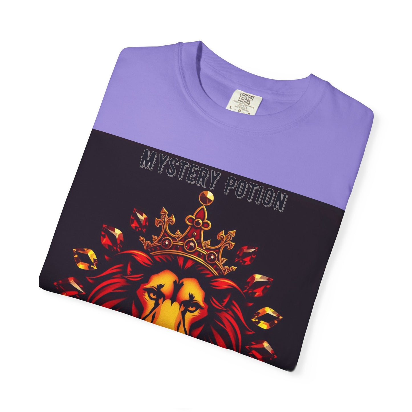 'This Is The Best Song You'll Ever Hear' by Mystery Potion, Bold Graphic Royal Lion T-Shirt, Unisex Tee, Streetwear Style, Gift for Lion Lovers, Perfect for Casual Outings, Unique Clothing