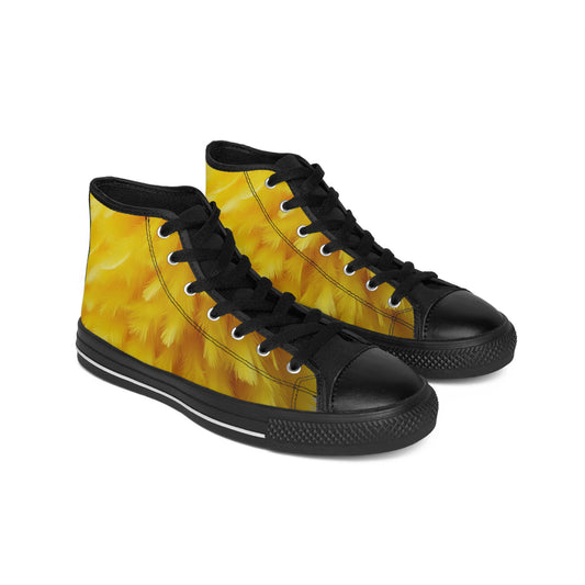 Big Yellow Bird Women's Classic Sneakers - Sunshine Vibes, Perfect for Casual Wear, Gifts, Spring Fashion, Summer Adventures