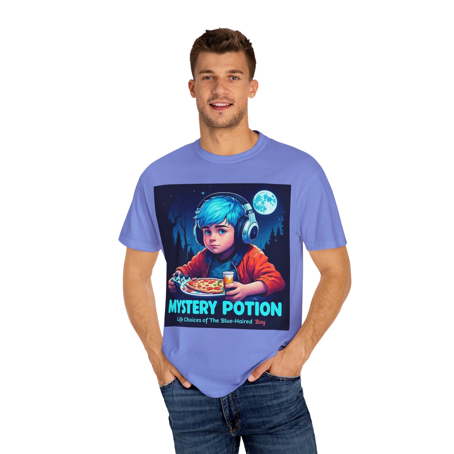 Mystery Potion T-shirt, Gamer Tee, Unisex Graphic Tee, Quirky Gift, Unique Design, Retro Vibe