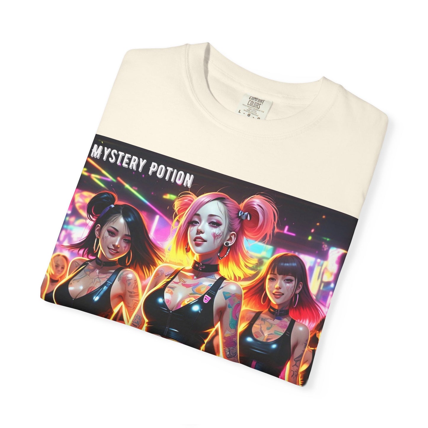 Mystery Potion Unisex T-Shirt, Trendy Graphic Tee for Women, Summer Festival Shirt, Edgy Streetwear, Gifts for Gamers, Cool Casual Wear