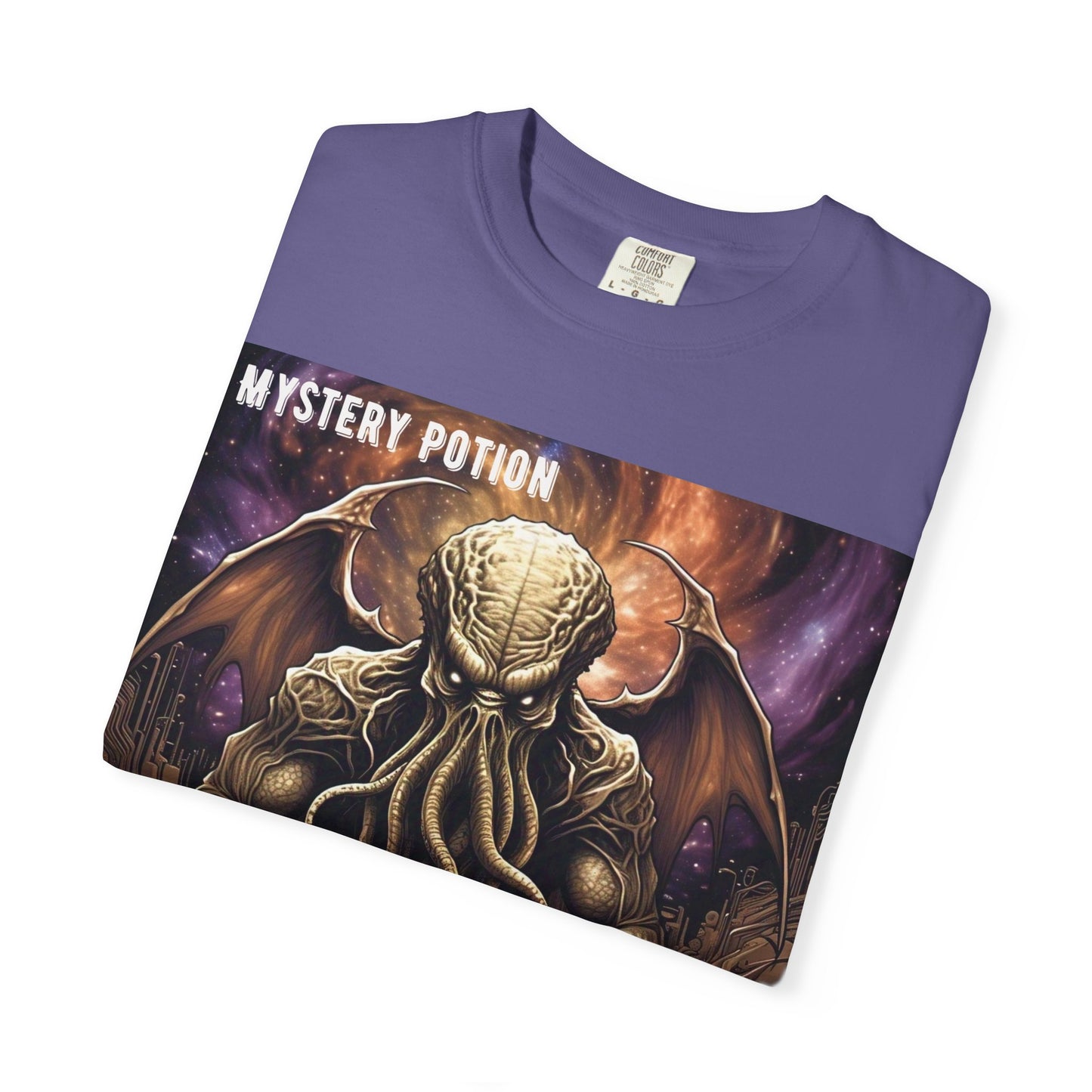 Mystery Potion Unisex T-Shirt, Cthulhu Inspired Tee, Gothic Apparel, Witchy Clothing, Halloween Outfit, Fantasy Fan Gift