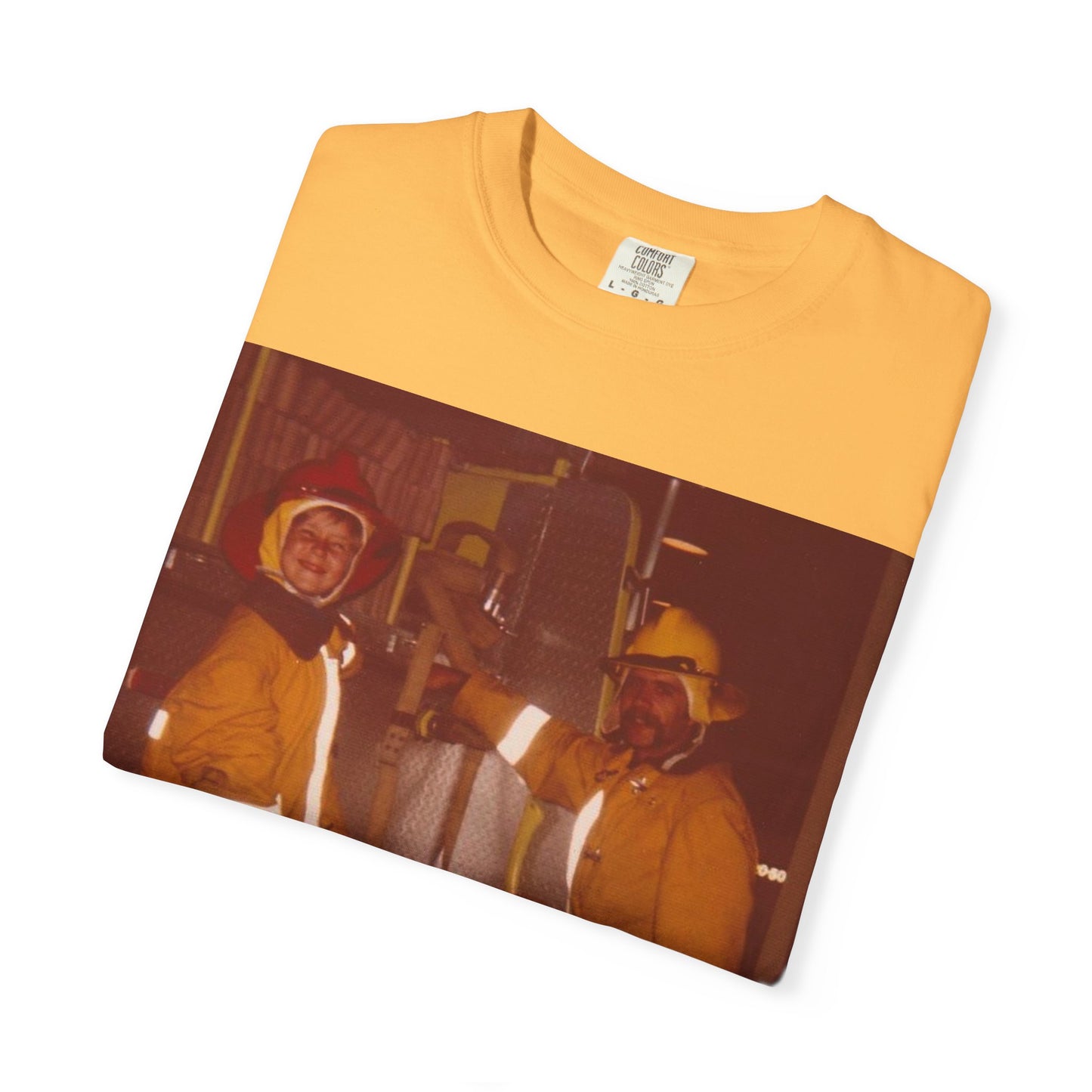 Vintage Firefighter T-Shirt, Unisex Garment-Dyed Tee, Retro Fire Rescue Shirt, Firefighter Gifts, Hero Tribute Apparel