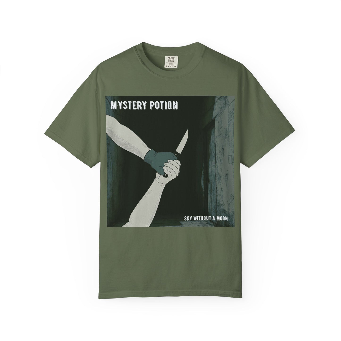 'Sky Without A Moon' by Mystery Potion Graphic Tee | Unisex Casual Wear, Artistic T-shirt, Unique Gift for Friends, Street Style Fashion, Gift for Occasions