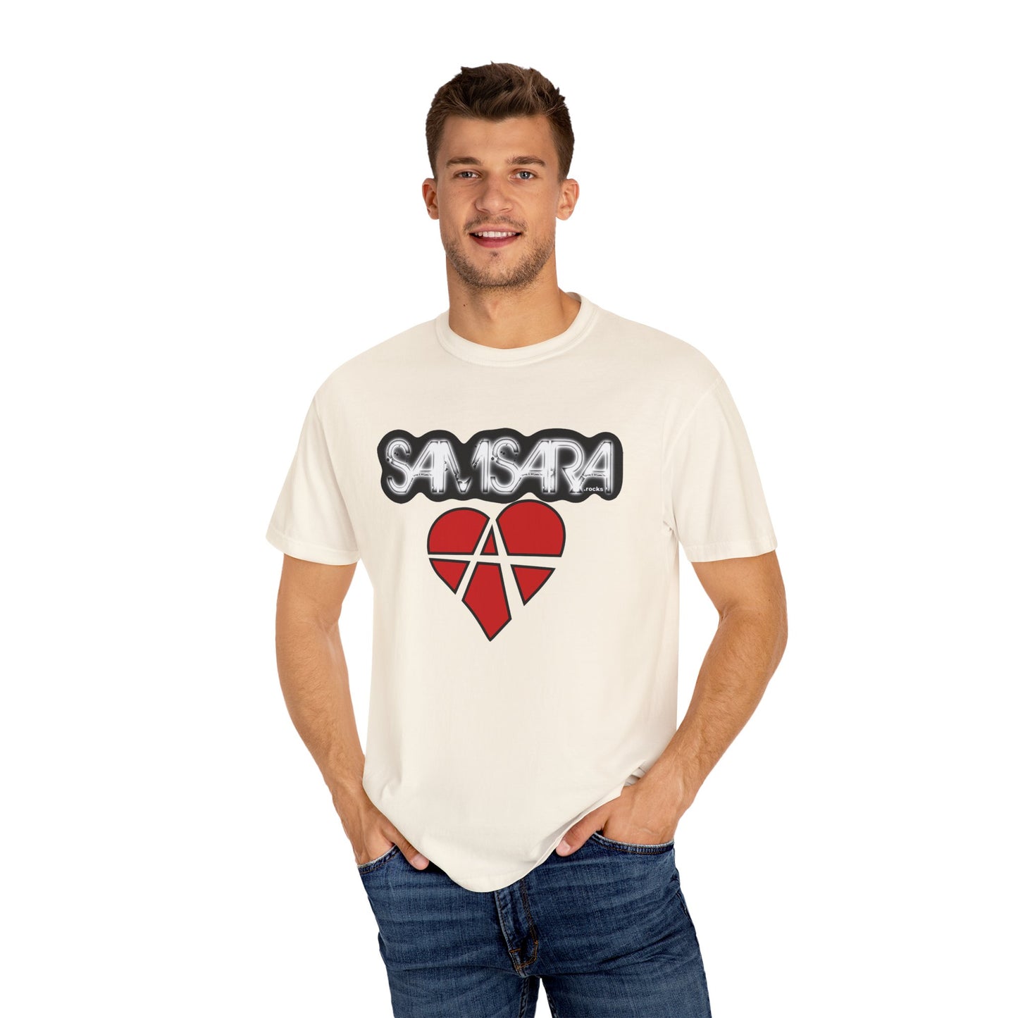 Samsara Unisex T-Shirt, Band Picture on back, Comfortable Graphic Shirt for Music Lovers, Perfect for Concerts, Gifts for Friends, Casual Wear, Street Style