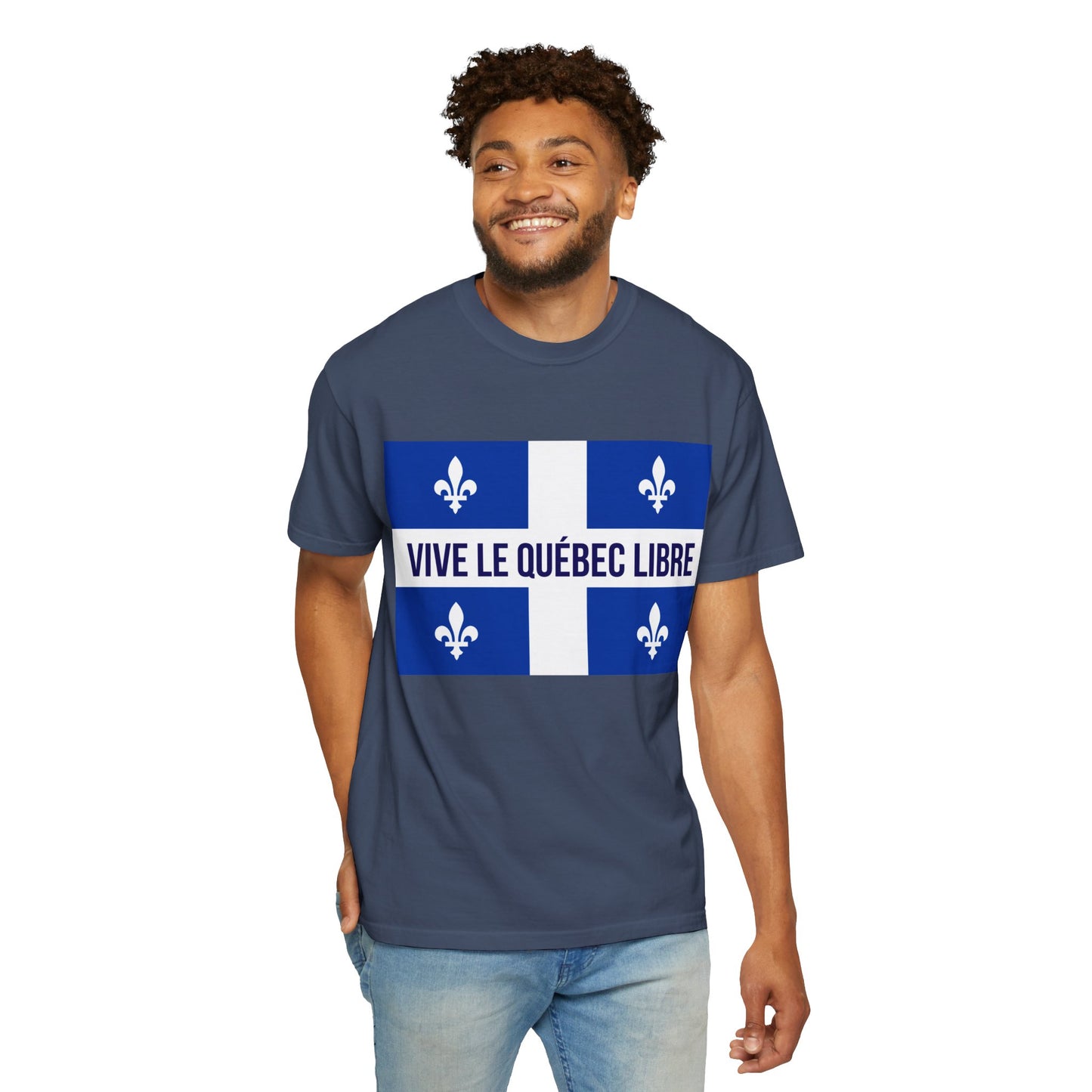 Vive le Québec Libre T-Shirt, Unisex Garment-Dyed Tee for Patriotic Celebrations, Canadian Pride Shirt, Quebec Independence Day [...]
