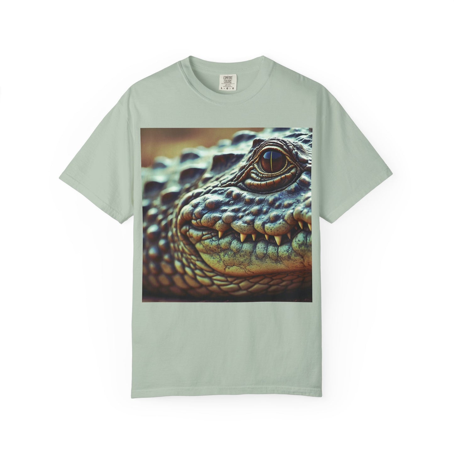 Aligator Unisex Garment-Dyed T-Shirt with Lizard Design, Cool Animal Tee for Nature Lovers, Gift for Her, Him, Birthday, Outdoor Enthusiasts
