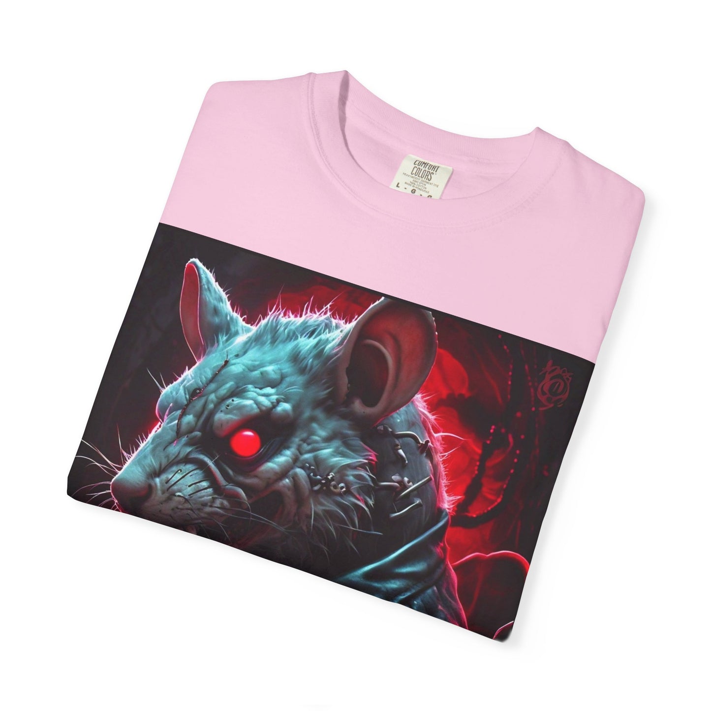 'Mystery Potion' Punk Rock Rat in Leather Jacket T-shirt, Rocker Tee, Original Logo