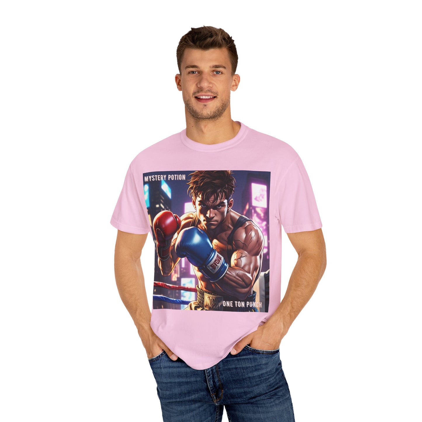 'One Ton Punch' by Mystery Potion, Boxer T-Shirt, Unisex Graphic Tee, Gift for Gamers, Vintage Style Shirt, Cool Casual Wear, Streetwear Fashion