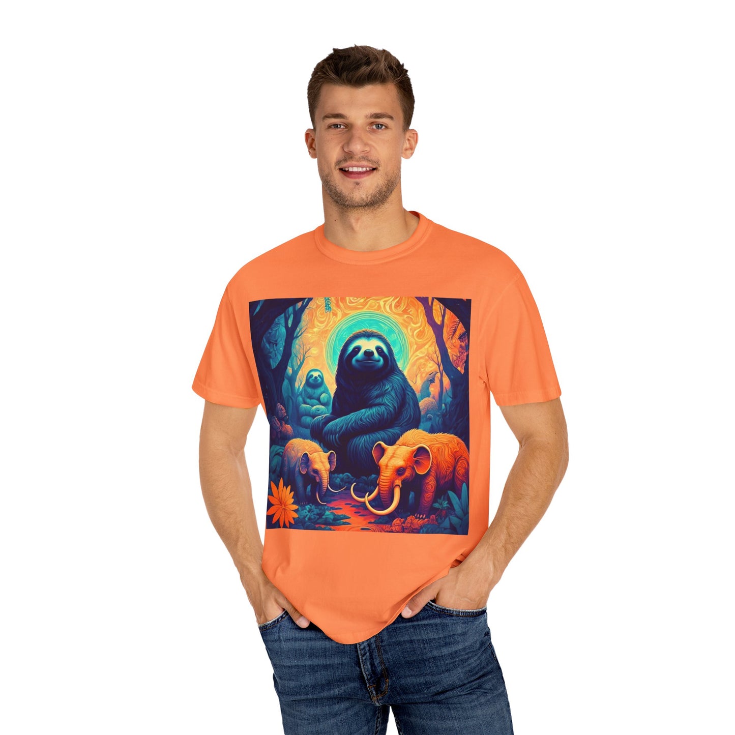 Vibrant Wildlife T-Shirt - Unisex Garment-Dyed Tee, Nature Lover Gift, Animal Art Shirt, Eco-Friendly Fashion, Summer Essentials