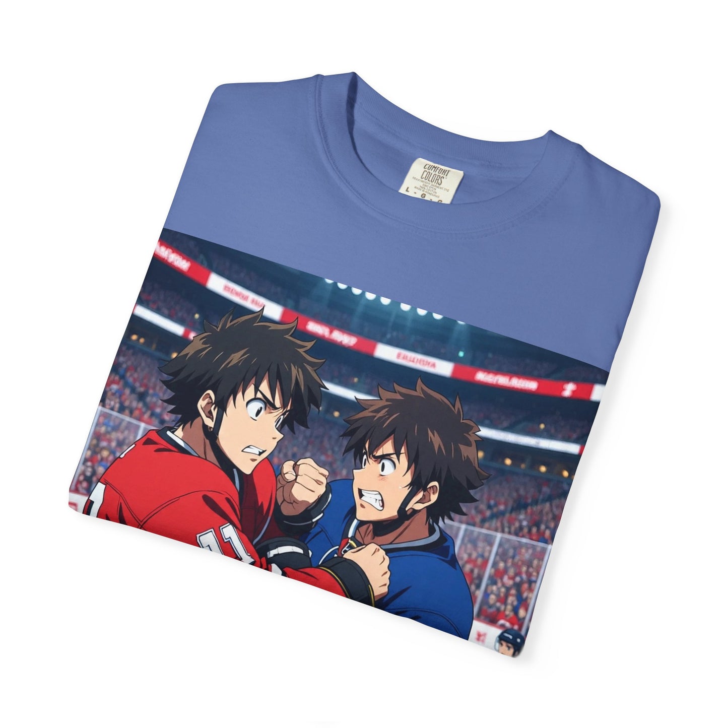 Hockey Fight T-Shirt | Unisex Vintage Graphic Tee | Perfect for Gamers | Gift for Fans | Casual Wear | Anime Rivalry Streetwear