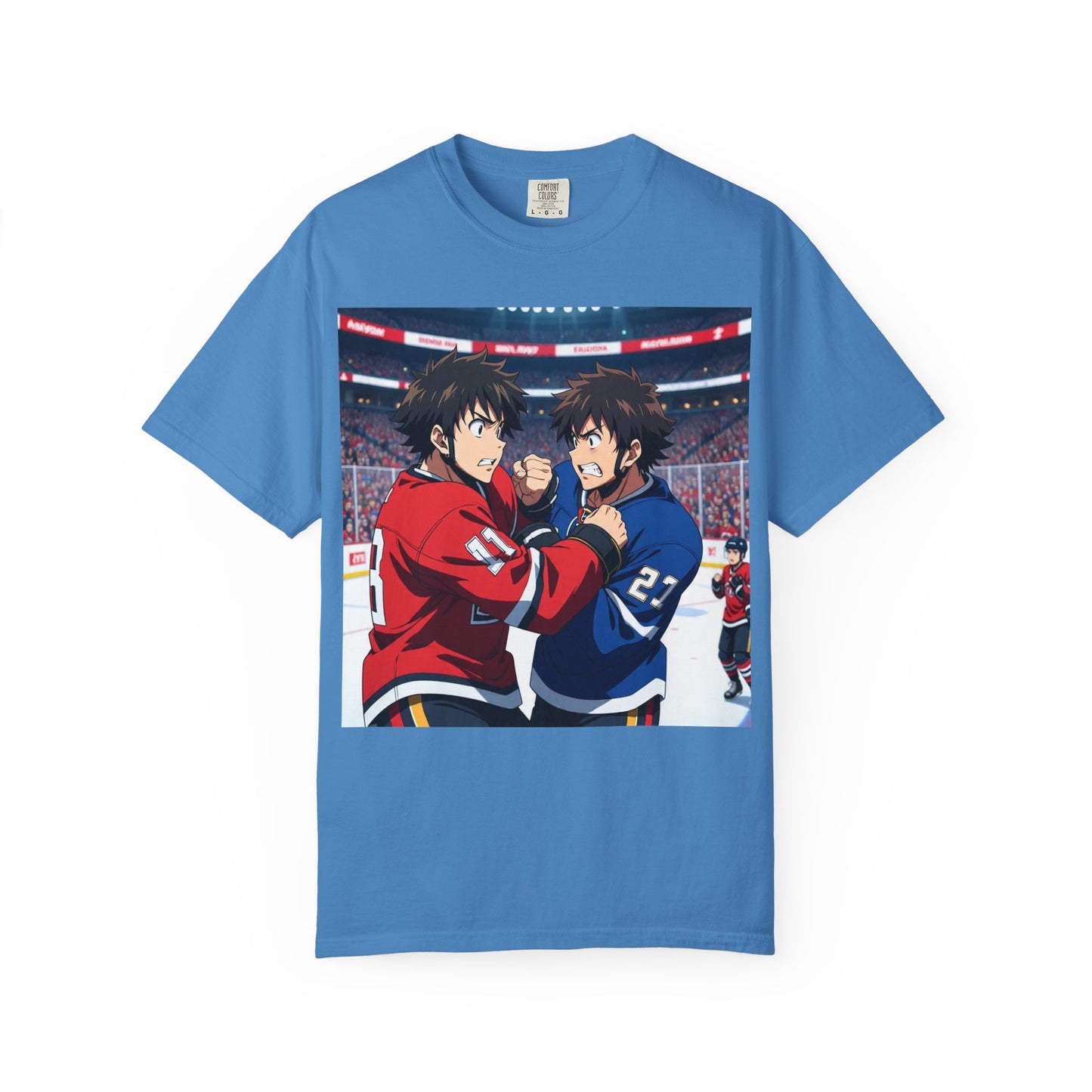Hockey Fight T-Shirt | Unisex Vintage Graphic Tee | Perfect for Gamers | Gift for Fans | Casual Wear | Anime Rivalry Streetwear