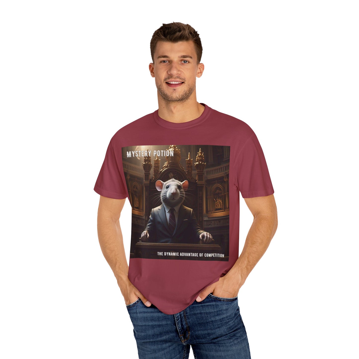 Mystery Potion Funny Unisex T-Shirt, Gift for Animal Lovers, Quirky Tee, Unique Graphic Shirt, Perfect for All Occasions