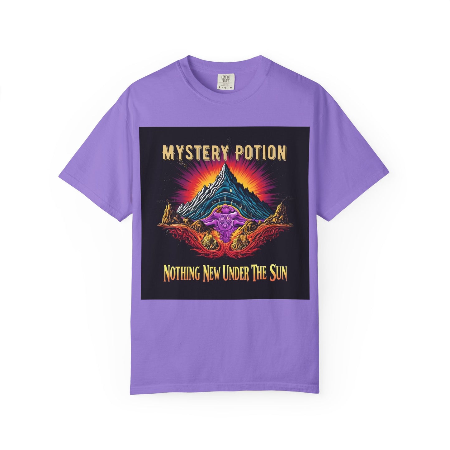 Mystical Graphic T-Shirt, "Nothing New Under The Sun" Vintage Aura Tee, Unisex Casual Wear, Unique Gift for Nature Lovers, Festival Essentials, Eco-Friendly Fashion