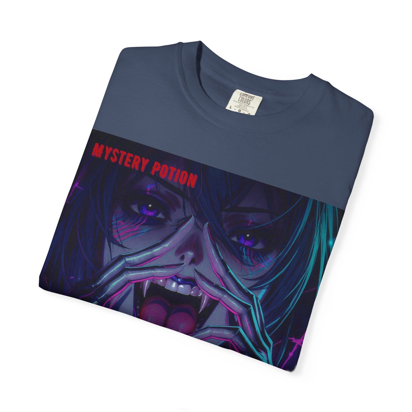 'Beneath The All-Mocking Tongue' by Mystery Potion Unisex Garment-Dyed T-shirt