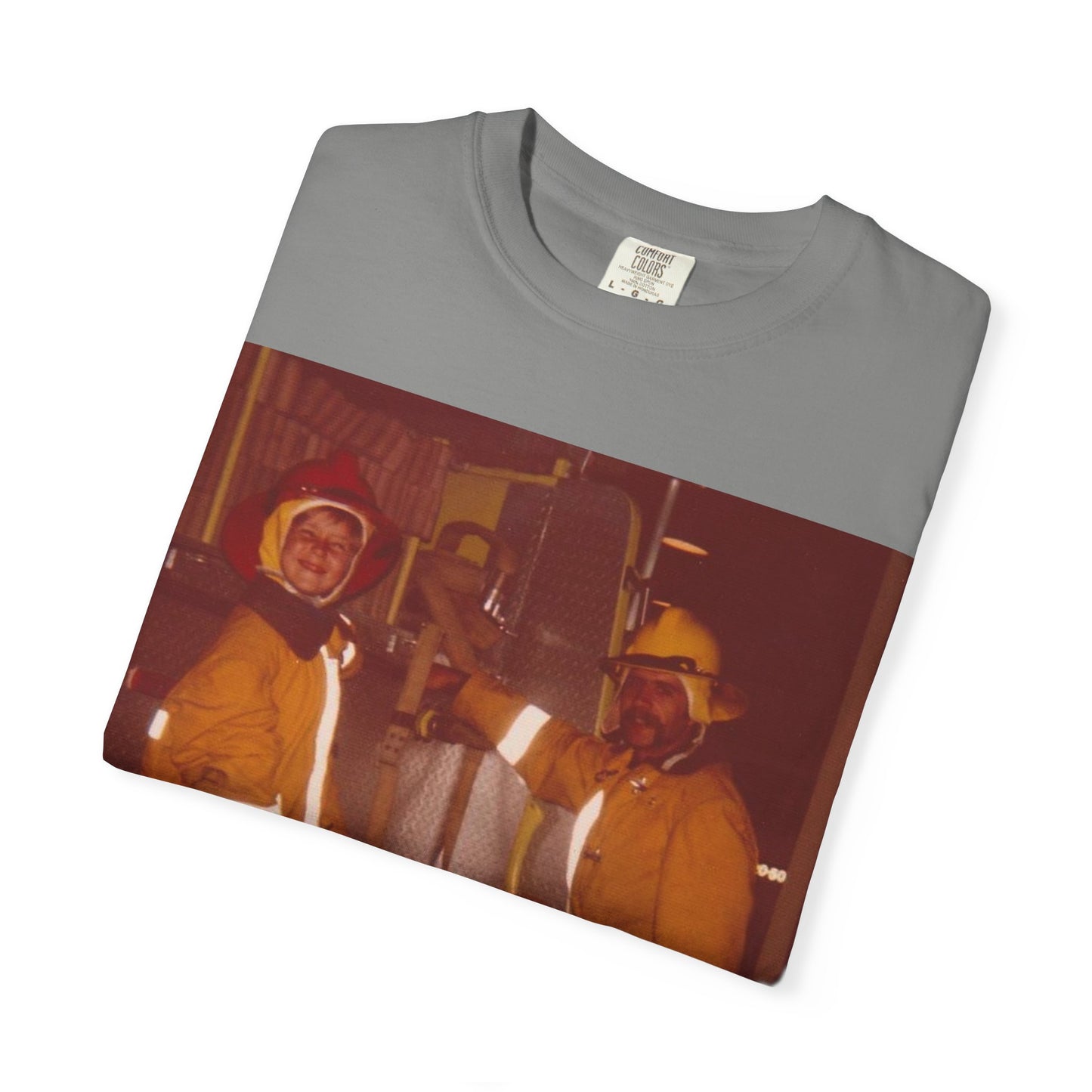 Vintage Firefighter T-Shirt, Unisex Garment-Dyed Tee, Retro Fire Rescue Shirt, Firefighter Gifts, Hero Tribute Apparel