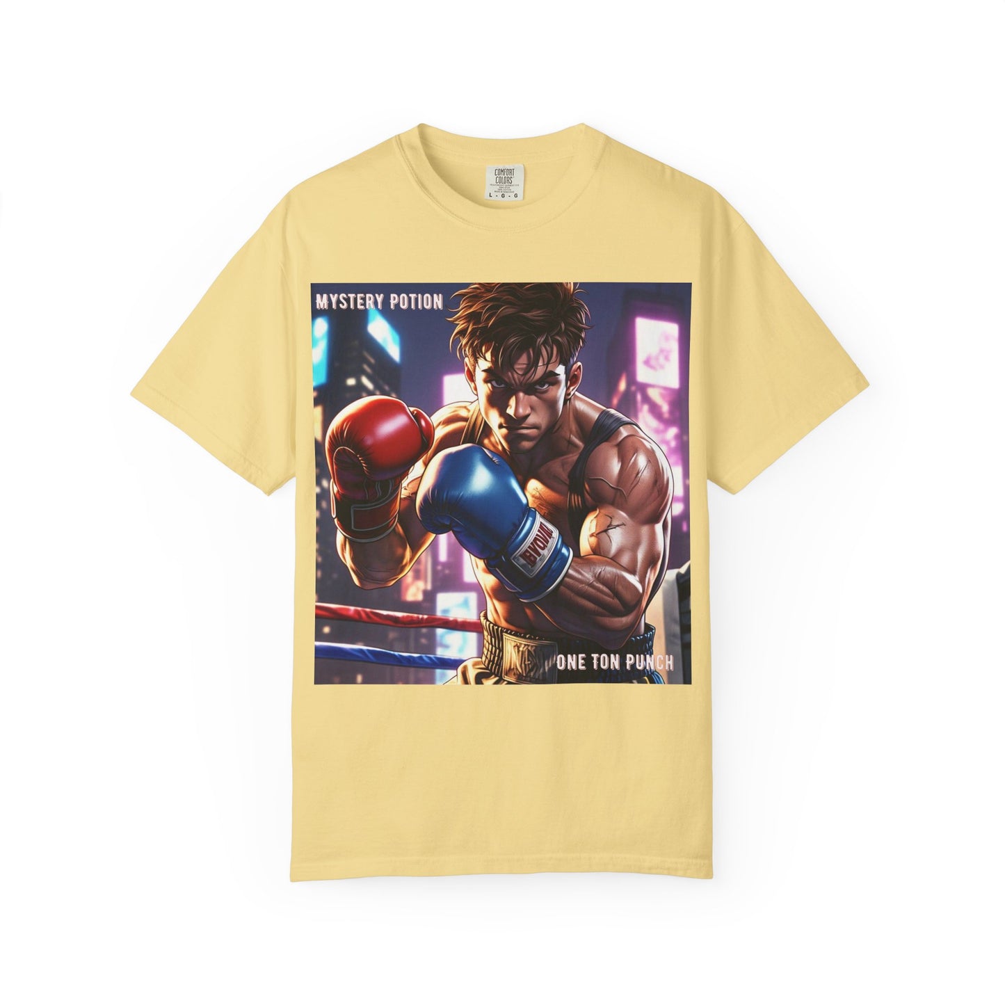 'One Ton Punch' by Mystery Potion, Boxer T-Shirt, Unisex Graphic Tee, Gift for Gamers, Vintage Style Shirt, Cool Casual Wear, Streetwear Fashion