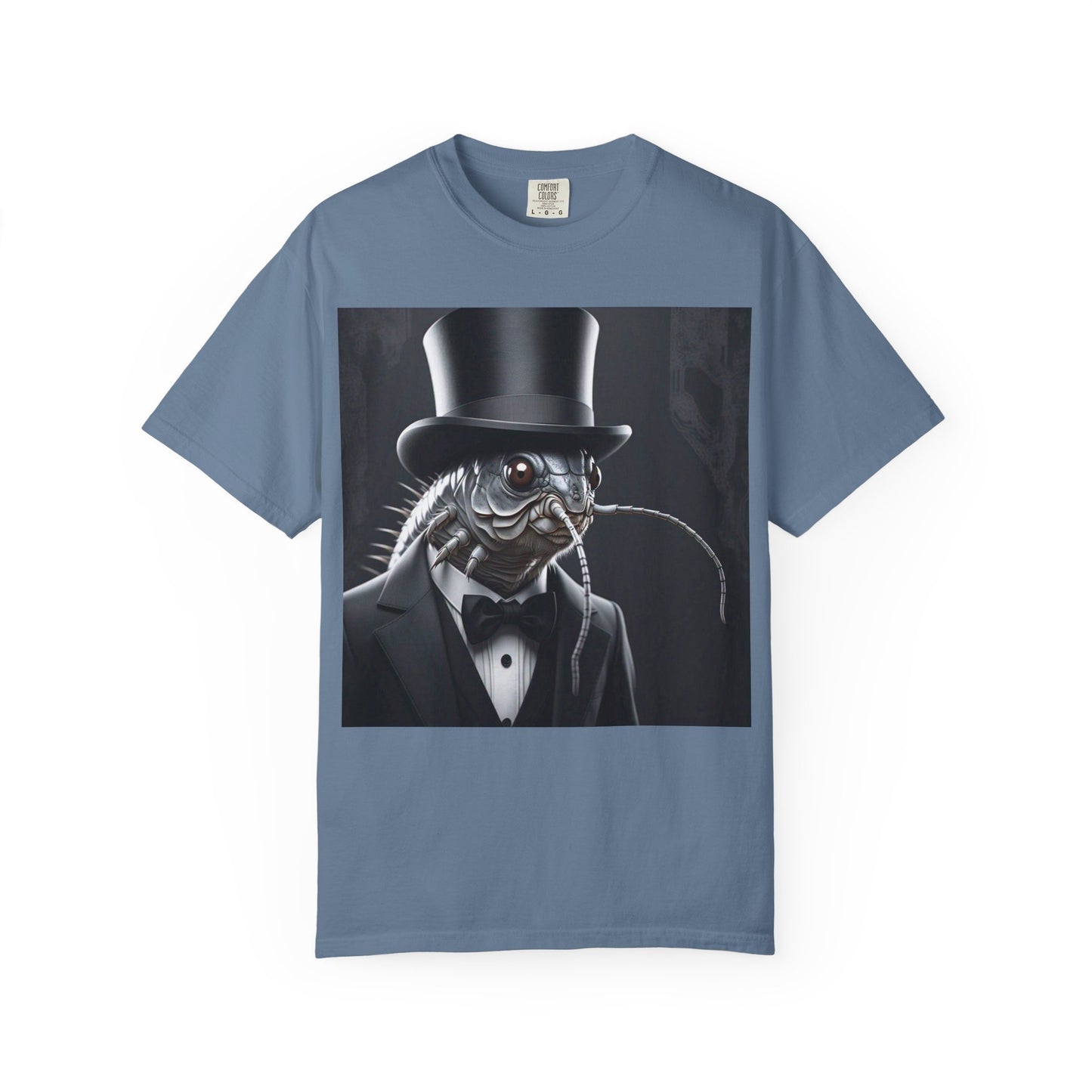 Whimsical Silver Fish Gentleman T-shirt | Fun Gift for Aquatic Lovers, Unique Humor Shirt, Casual Wear, Creative Outfit