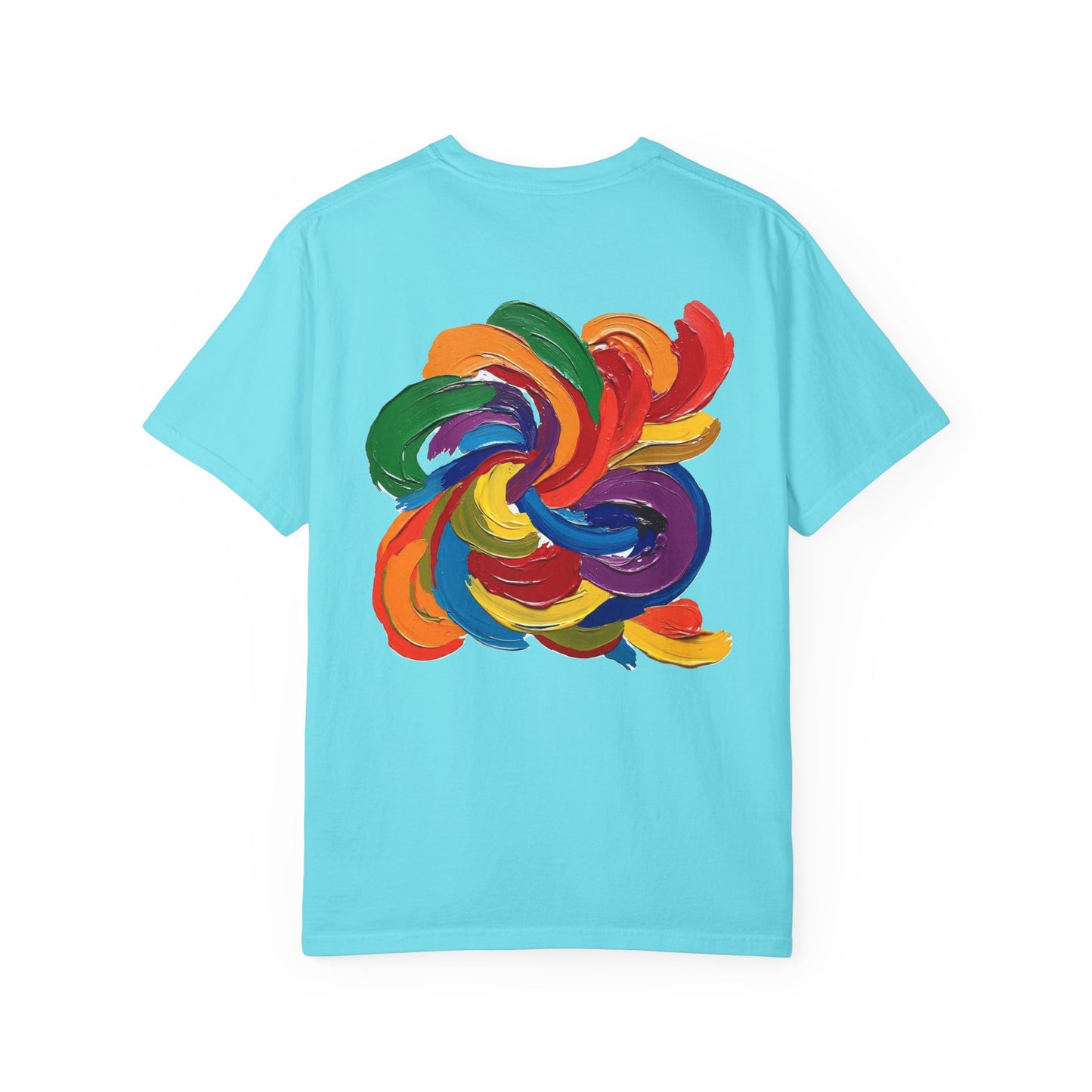 Colorful Swirl Unisex T-Shirt, Vibrant Art Tee, Casual Wear, Gift for Artists, Statement Shirt, Summer Outfit