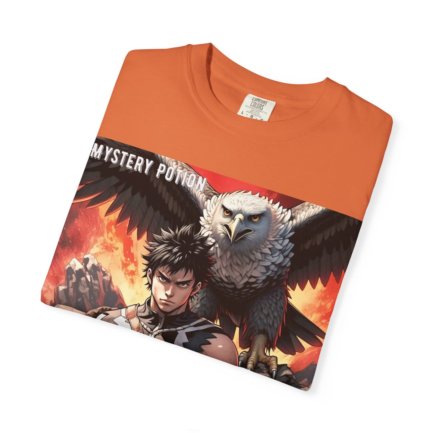 Unisex Anime Graphic T-Shirt, Mystery Potion Art Tee, Vintage Style, Casual Wear, Gift for Fans, Streetwear Apparel