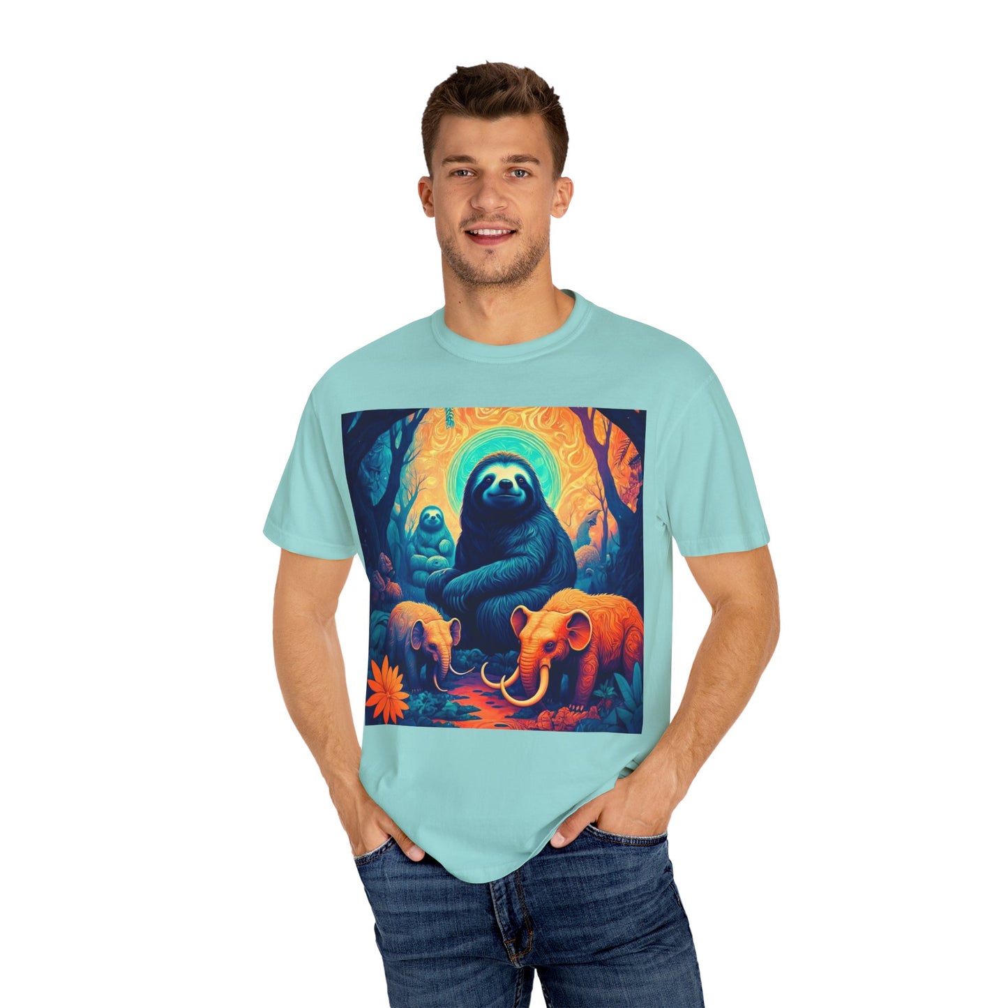 Vibrant Wildlife T-Shirt - Unisex Garment-Dyed Tee, Nature Lover Gift, Animal Art Shirt, Eco-Friendly Fashion, Summer Essentials