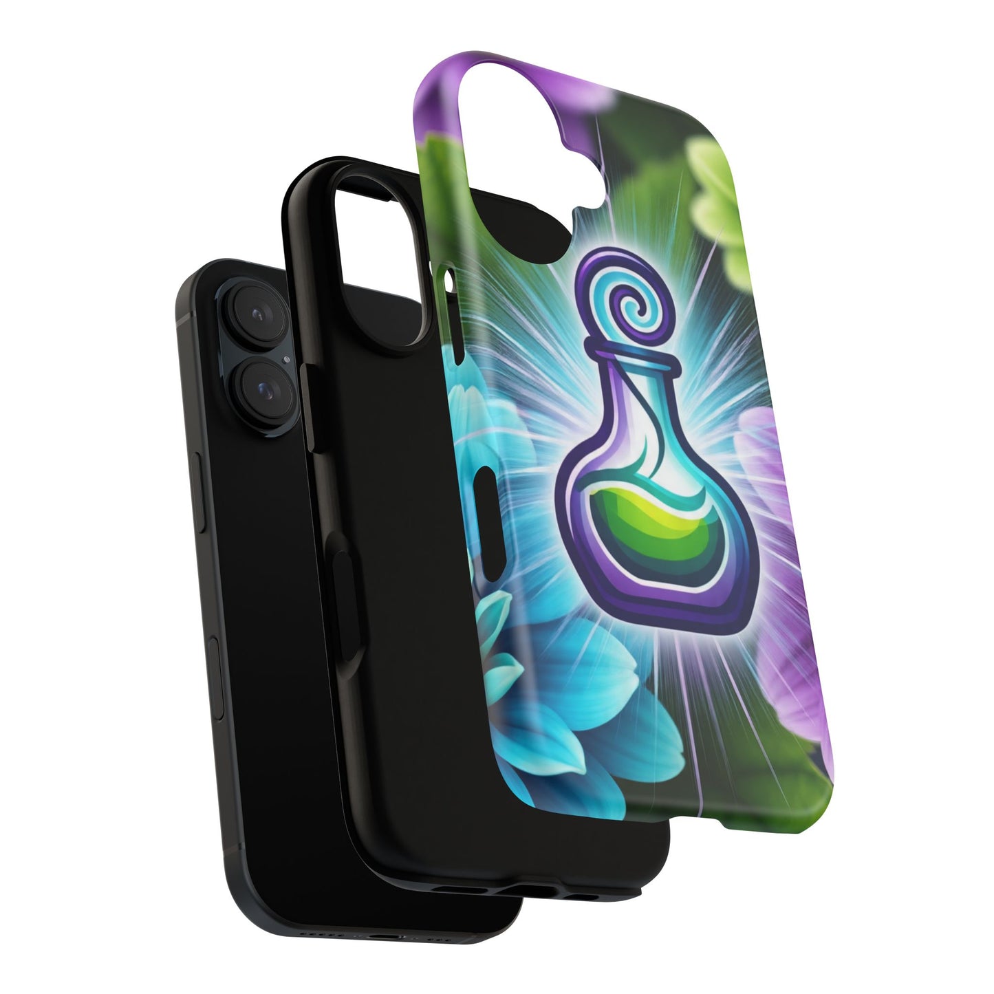 Vibrant Potion Phone Case, Tough Cases for Gamers, Colorful Cell Phone Cover, Unique Gift for Friends, Magical Phone Accessories