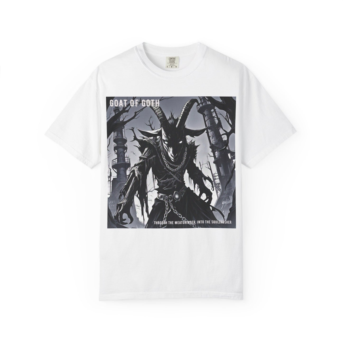 Gothic Graphic T-Shirt, Goat of Goth Tee, Unisex Casual Wear, Alternative Streetwear, Edgy Apparel for Fans, Perfect Gift for Halloween