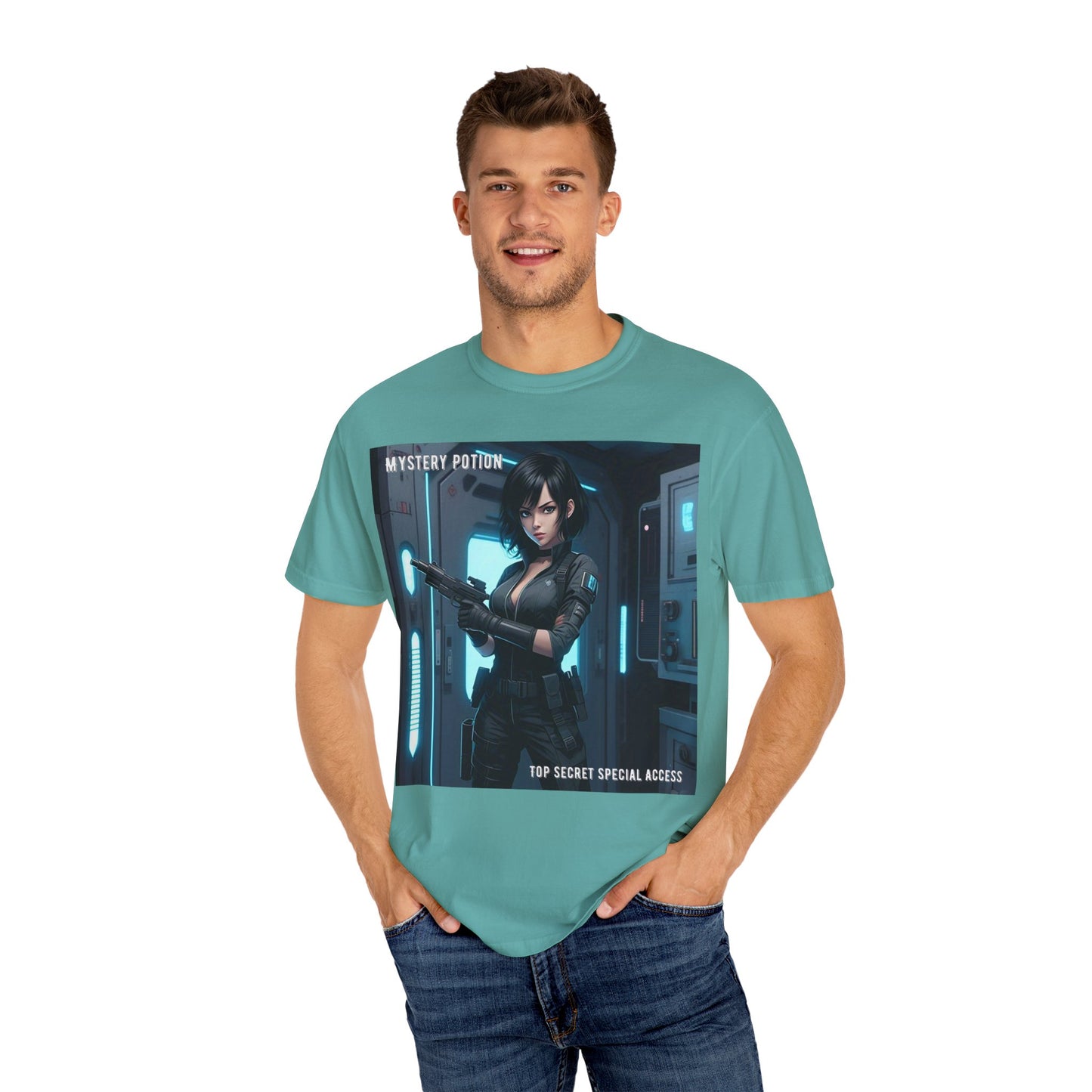 Mystery Potion Graphic Tee, Gamer T-Shirt, Unisex Clothing, Casual Wear, Birthday Gift, Top Secret Access Shirt