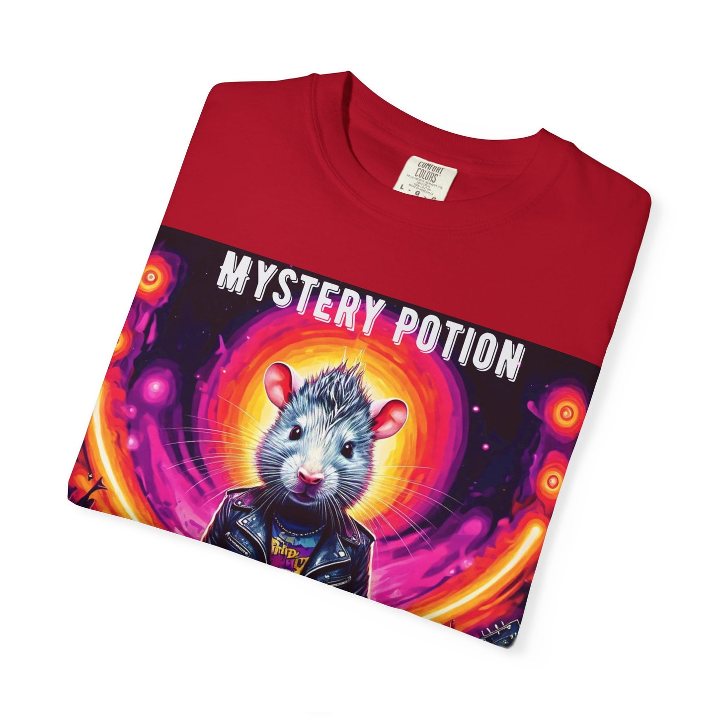 Mystical Hamster Graphic Tee | Unisex Edgy T-Shirt, Perfect for Festivals, Concerts, Gifts, Casual Wear, and Parties