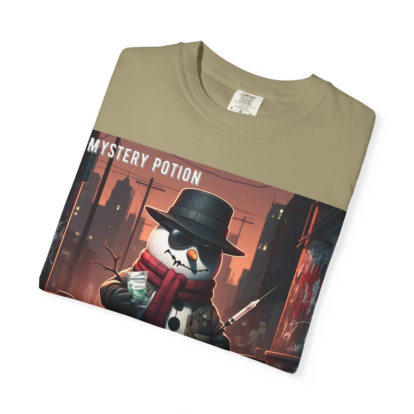 Frosty The Snowman by Mystery Potion, Parody T-Shirt | Unisex Holiday Tee, Winter Decoration, Gift for Christmas, Cozy Casual Style, Fun Snowman Design