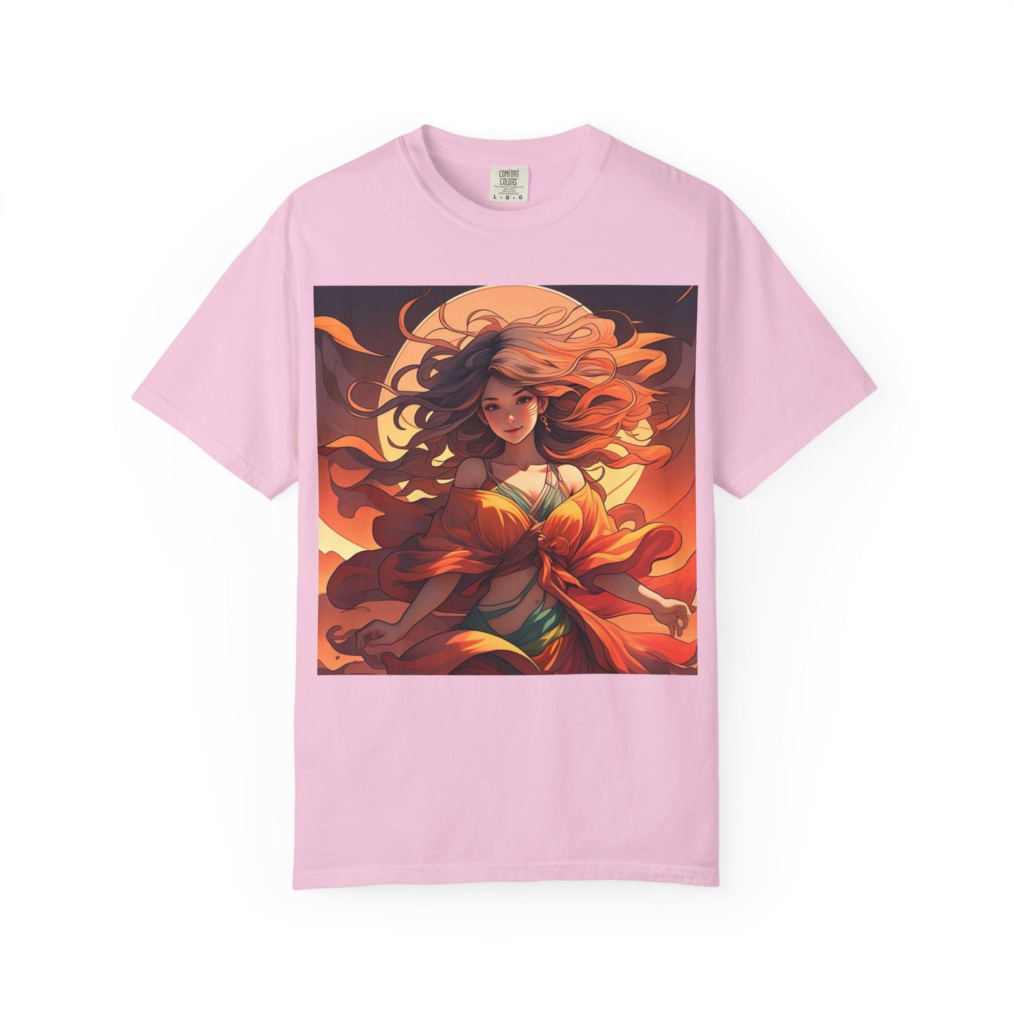Mystical Autumn Goddess T-shirt, Enchanted Graphic Tee, Boho Style Apparel, Art Inspired Top, Unique Gift for Her, Festival Fashion