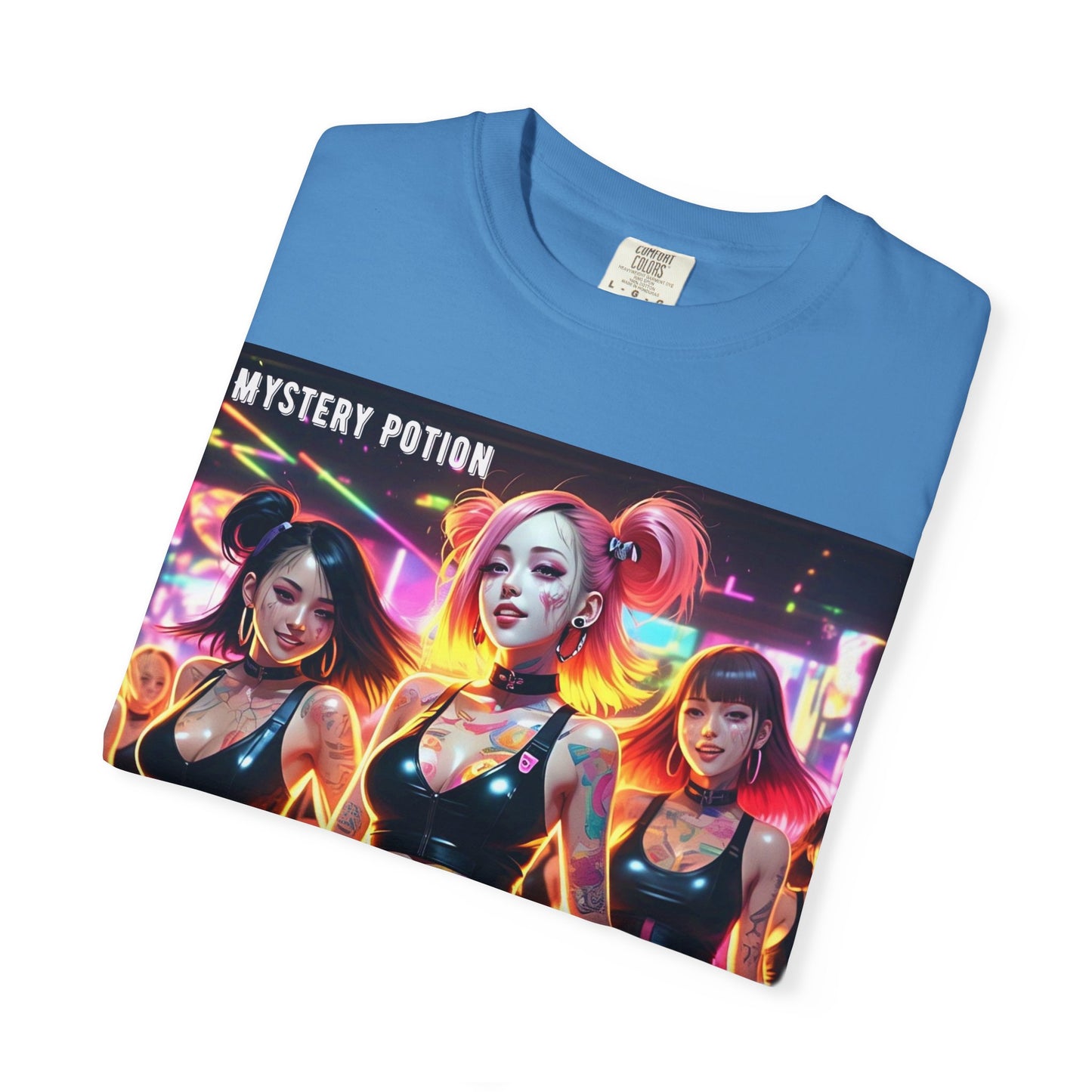 Mystery Potion Unisex T-Shirt, Trendy Graphic Tee for Women, Summer Festival Shirt, Edgy Streetwear, Gifts for Gamers, Cool Casual Wear