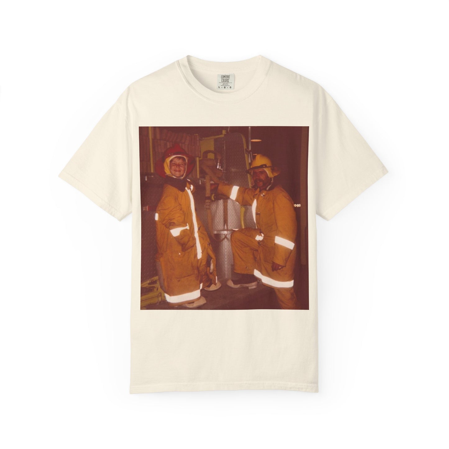 Vintage Firefighter T-Shirt, Unisex Garment-Dyed Tee, Retro Fire Rescue Shirt, Firefighter Gifts, Hero Tribute Apparel