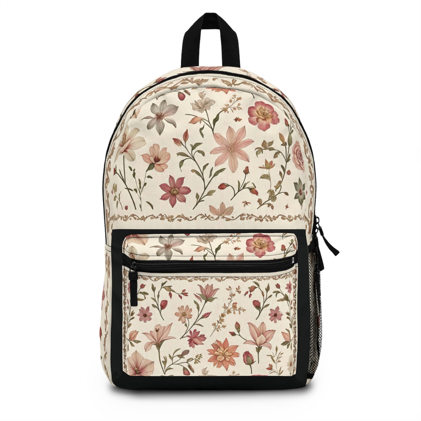 Floral Print Backpack, Boho Chic Bag, Versatile School & Travel Backpack, Gift for Students, Vintage Style Rucksack, Nature-Inspired [...]