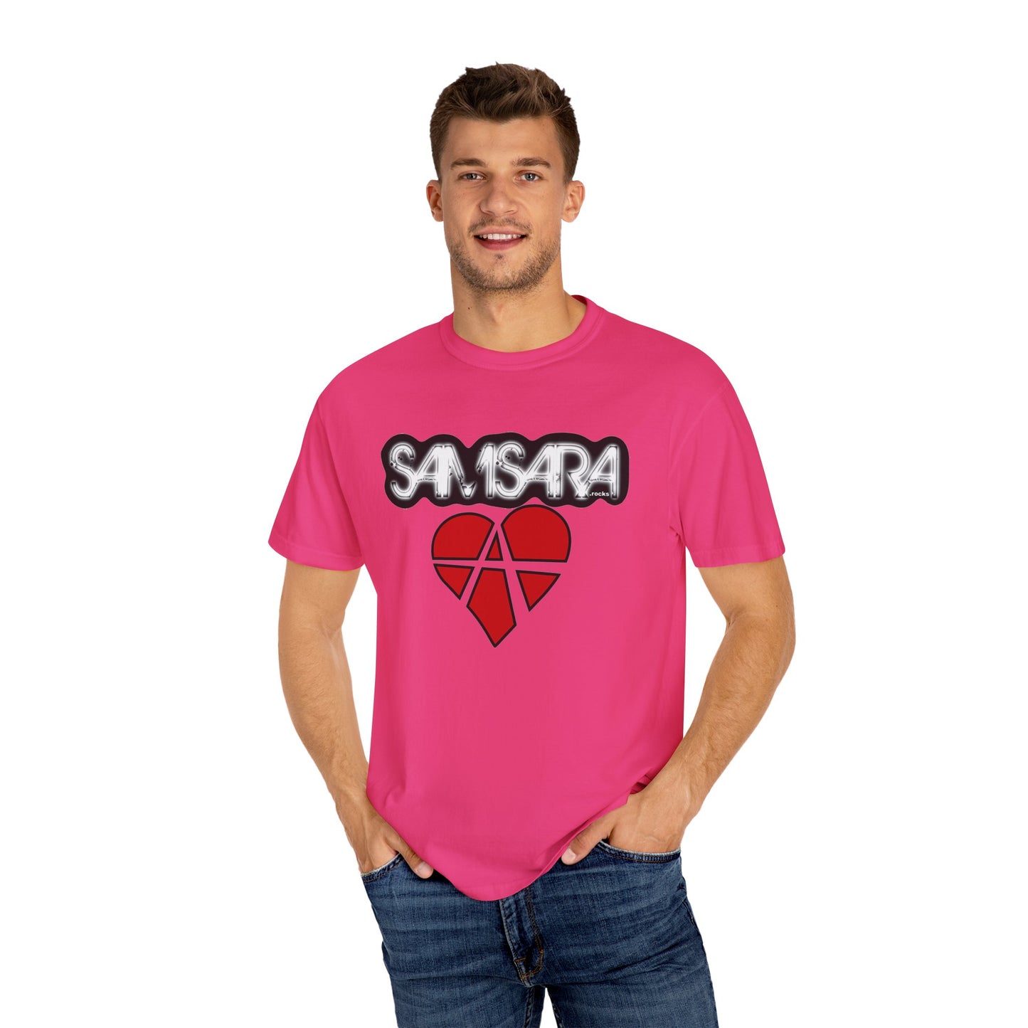 Samsara Unisex T-Shirt, Band Picture on back, Comfortable Graphic Shirt for Music Lovers, Perfect for Concerts, Gifts for Friends, Casual Wear, Street Style