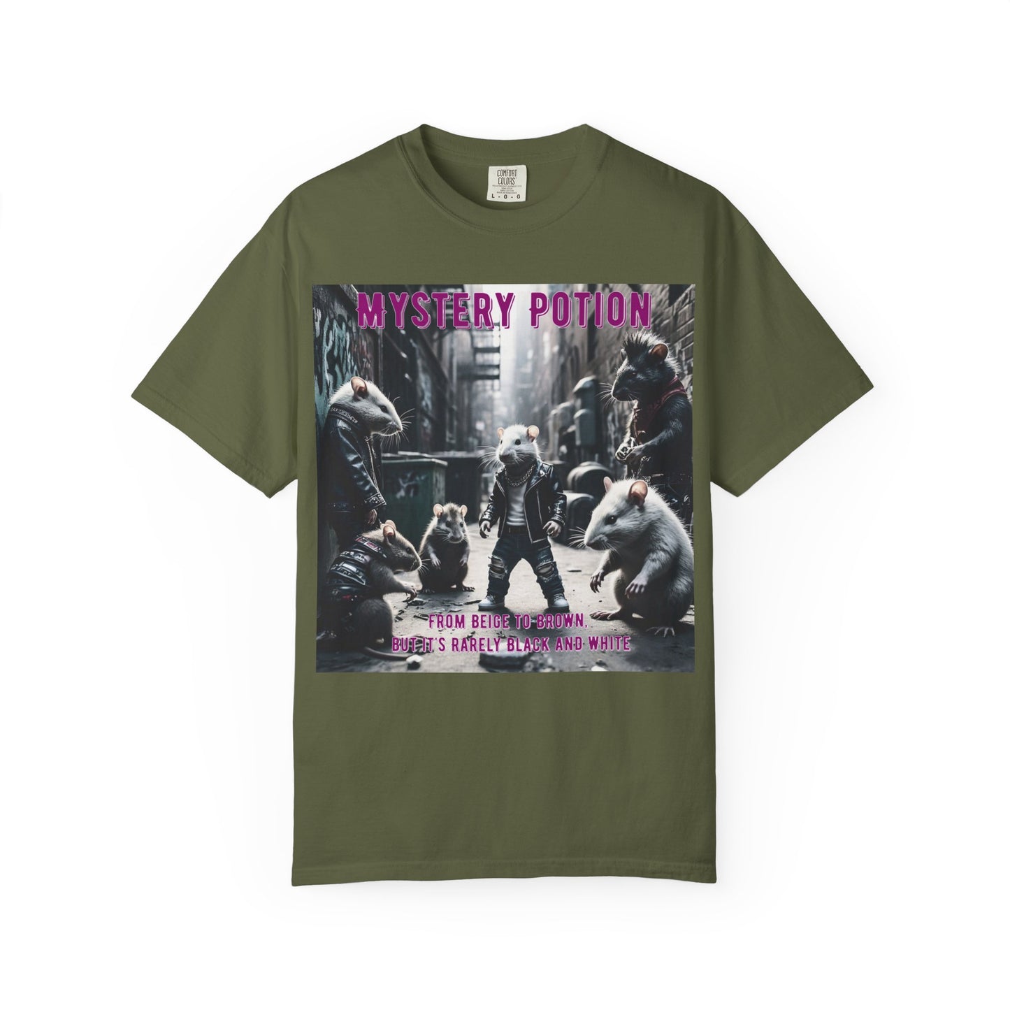 'From Beige to Brown, but it's Rarely Black and White' by Mystery Potion, Anti-Racism Statement Unique Graphic Tee, Mystery Potion's Unity in Diversity Unisex T-Shirt, Casual Wear, Festival Fashion, Summer Style