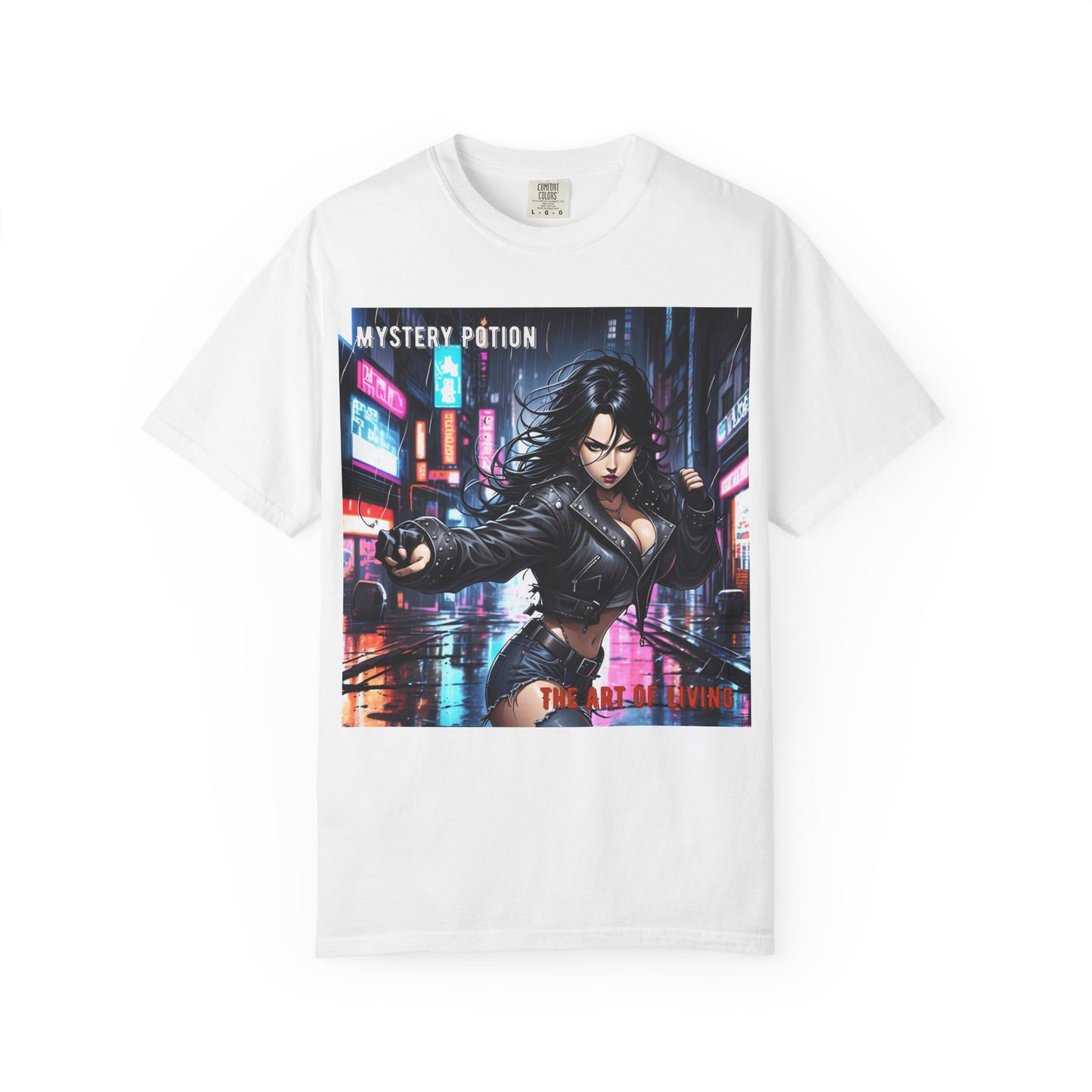 Mystery Potion Art Of Living Graphic T-Shirt, Cool Unisex Tee, Urban Style Apparel, Casual Streetwear, Gift for Gamers, Graphic Tee for Events
