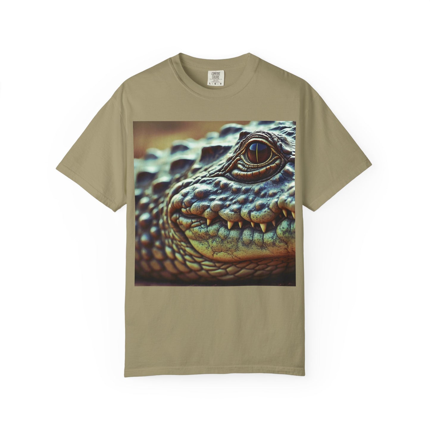 Aligator Unisex Garment-Dyed T-Shirt with Lizard Design, Cool Animal Tee for Nature Lovers, Gift for Her, Him, Birthday, Outdoor Enthusiasts