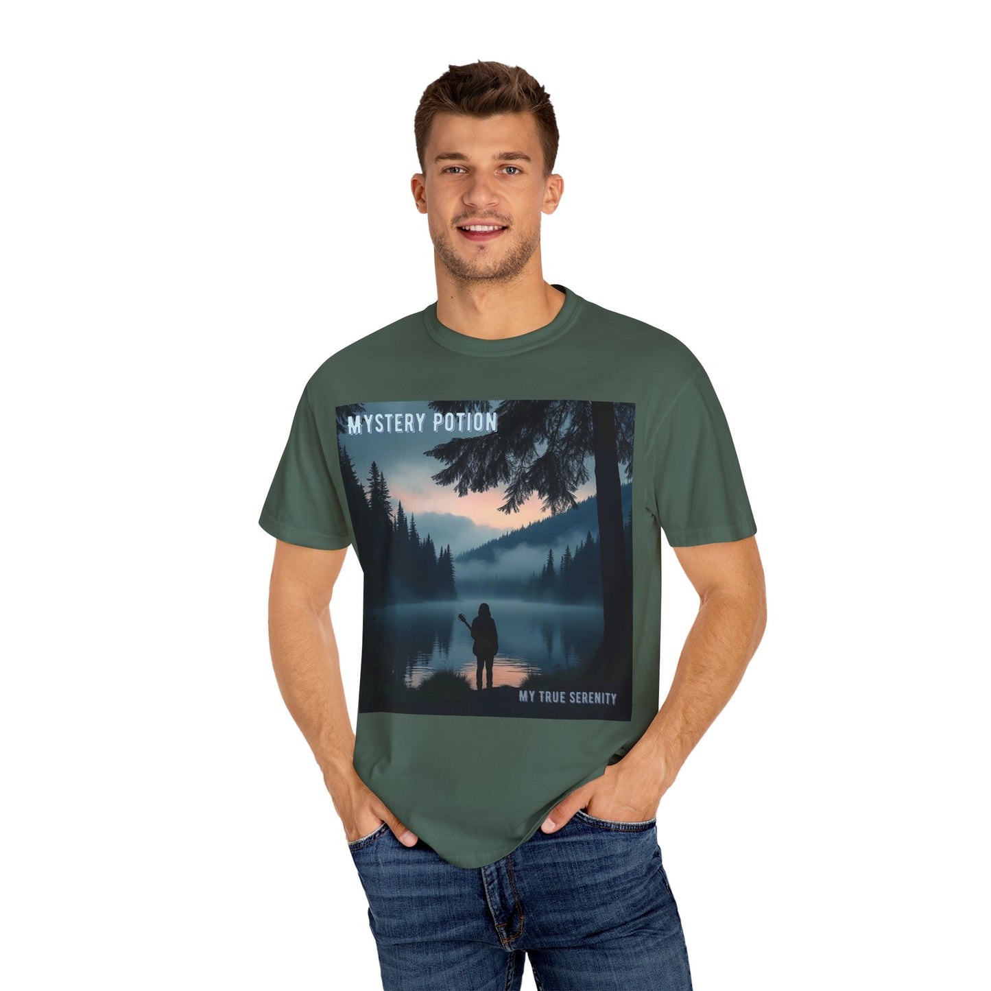 'My True Serenity' by Mystery Potion Unisex T-Shirt | Nature Lover Gift, Outdoor Adventure Tee, Casual Everyday Wear, Unique Graphic Shirt, Cozy and Stylish