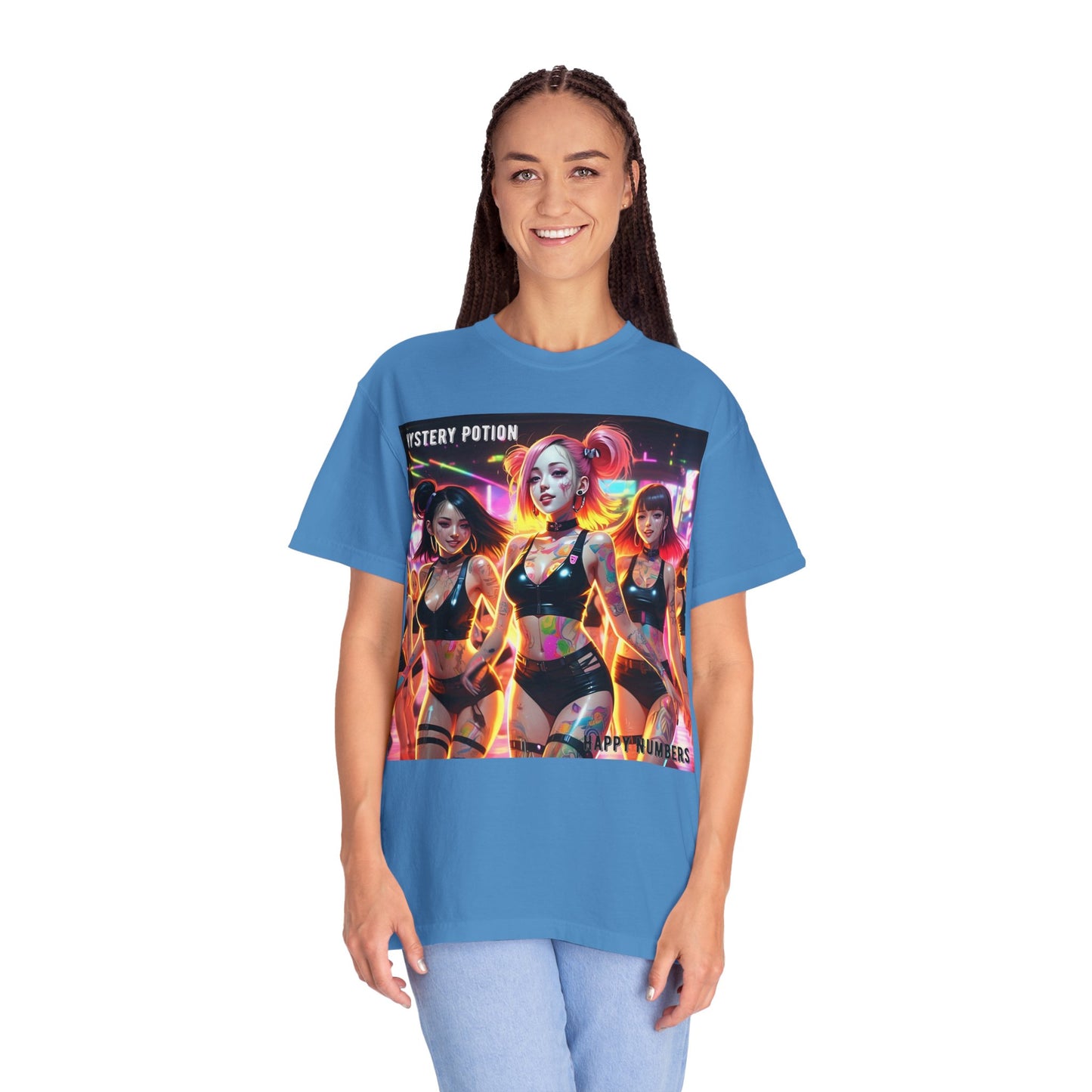 Mystery Potion Unisex T-Shirt, Trendy Graphic Tee for Women, Summer Festival Shirt, Edgy Streetwear, Gifts for Gamers, Cool Casual Wear