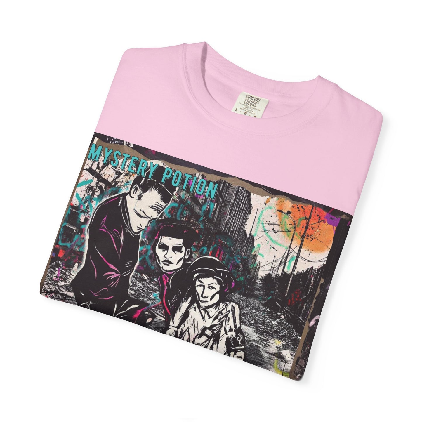 'You Think The World Is Overpopulated' by Mystery Potion, Street Art Unisex T-Shirt - Alternative Fashion, Graphic Tee for Music Lovers, Gifting, Urban Style, Everyday Wear
