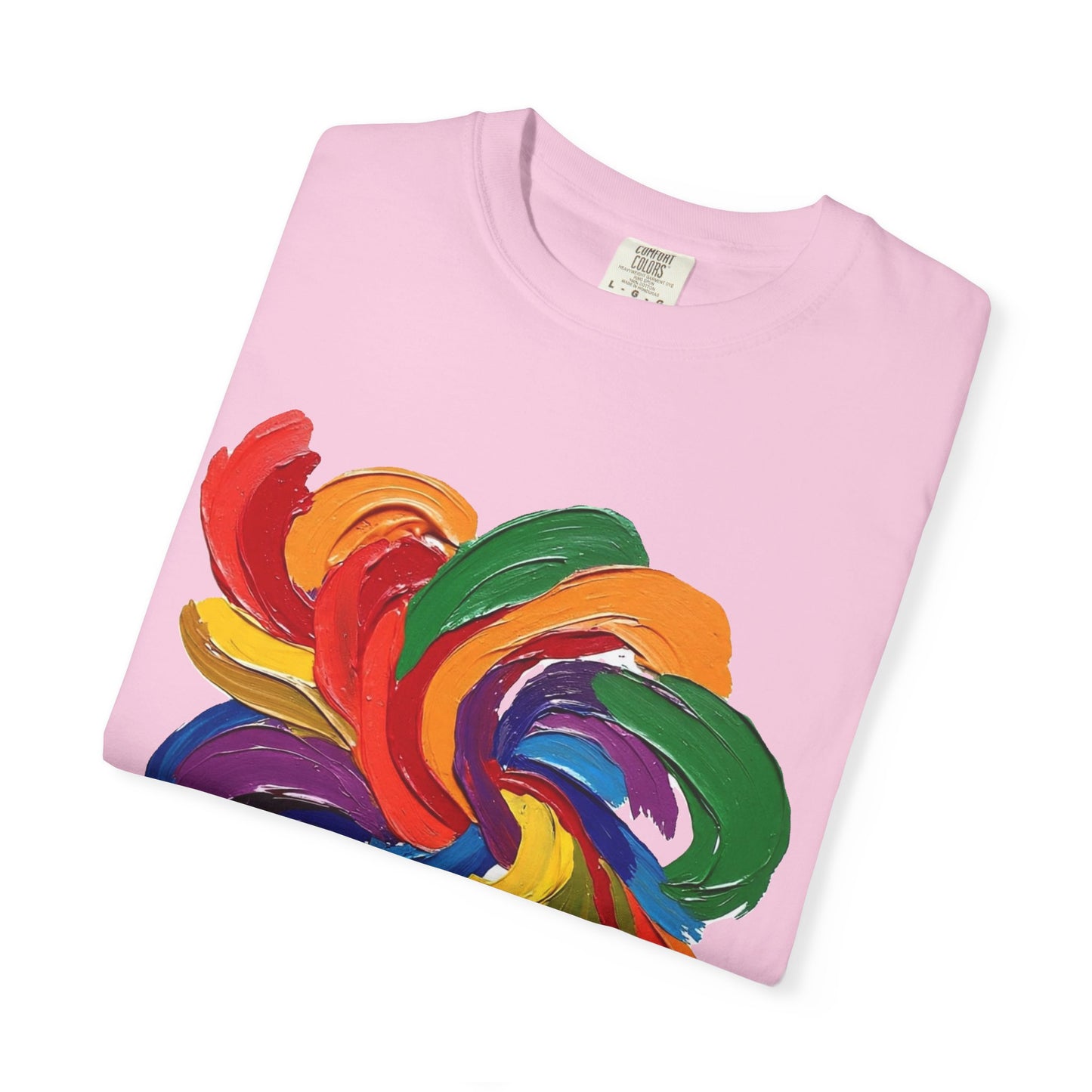 Colorful Swirl Unisex T-Shirt, Vibrant Art Tee, Casual Wear, Gift for Artists, Statement Shirt, Summer Outfit