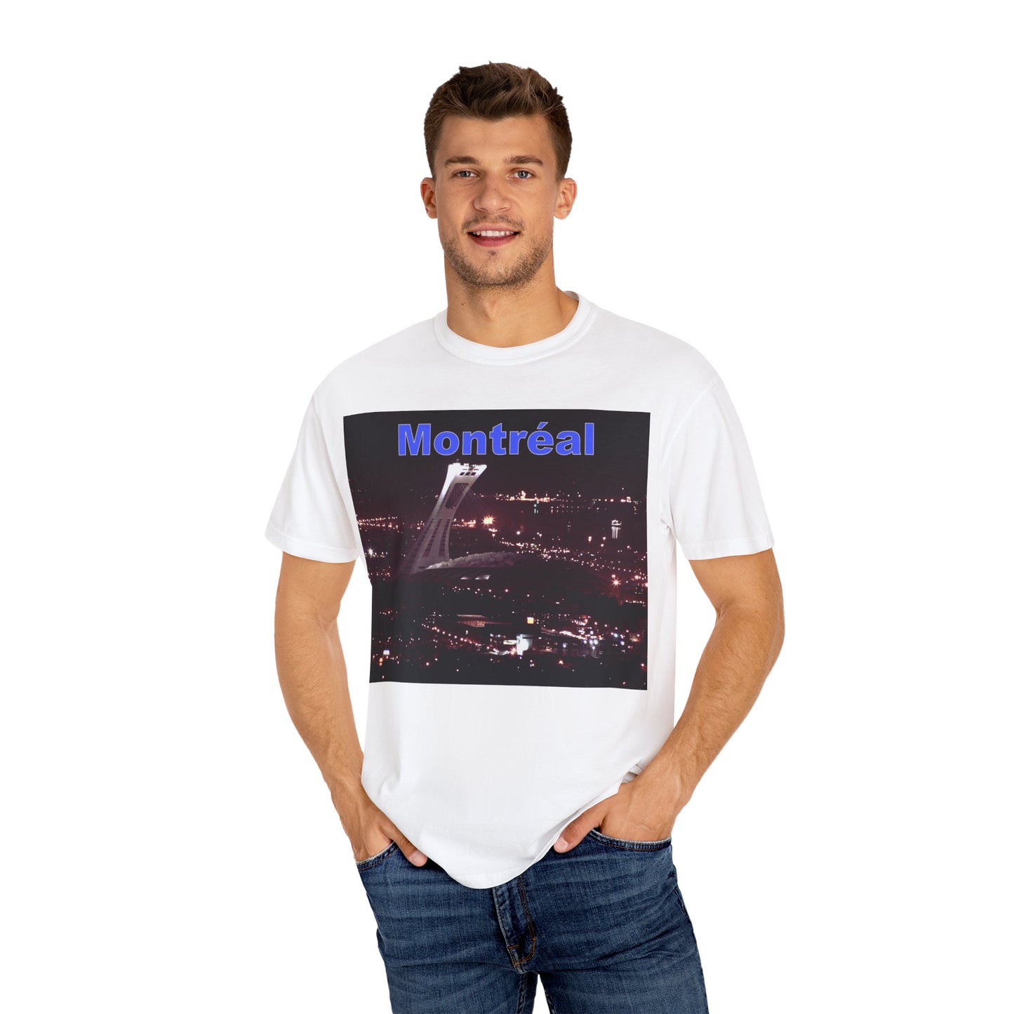 Montreal Night Skyline Unisex T-Shirt, City Love Tee, Travel Shirt, Gift for Her, Vintage Graphic Top
