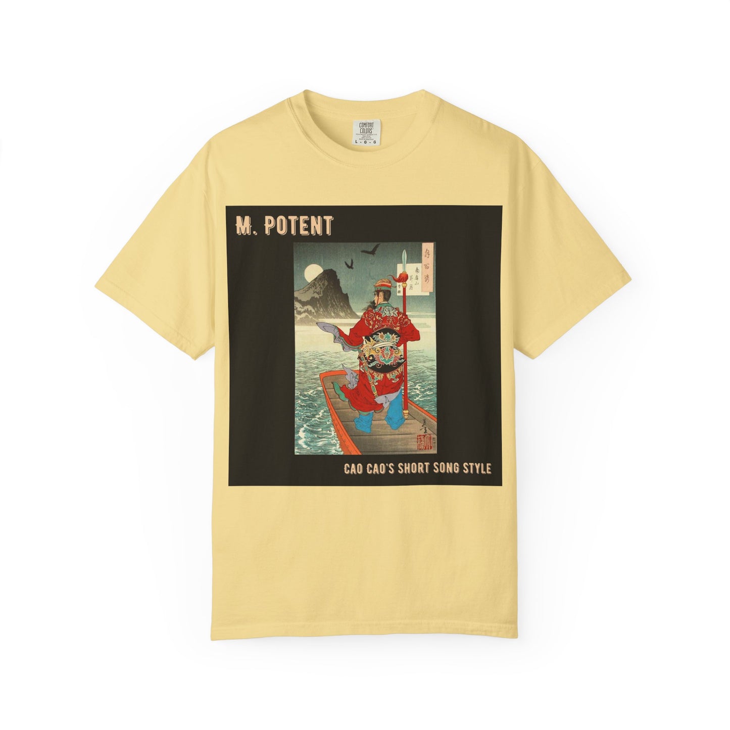 M. Potent Unisex Garment-Dyed T-Shirt, Casual Tee, Graphic Shirt, Streetwear Fashion, Gift for Music Lovers, Unique Style