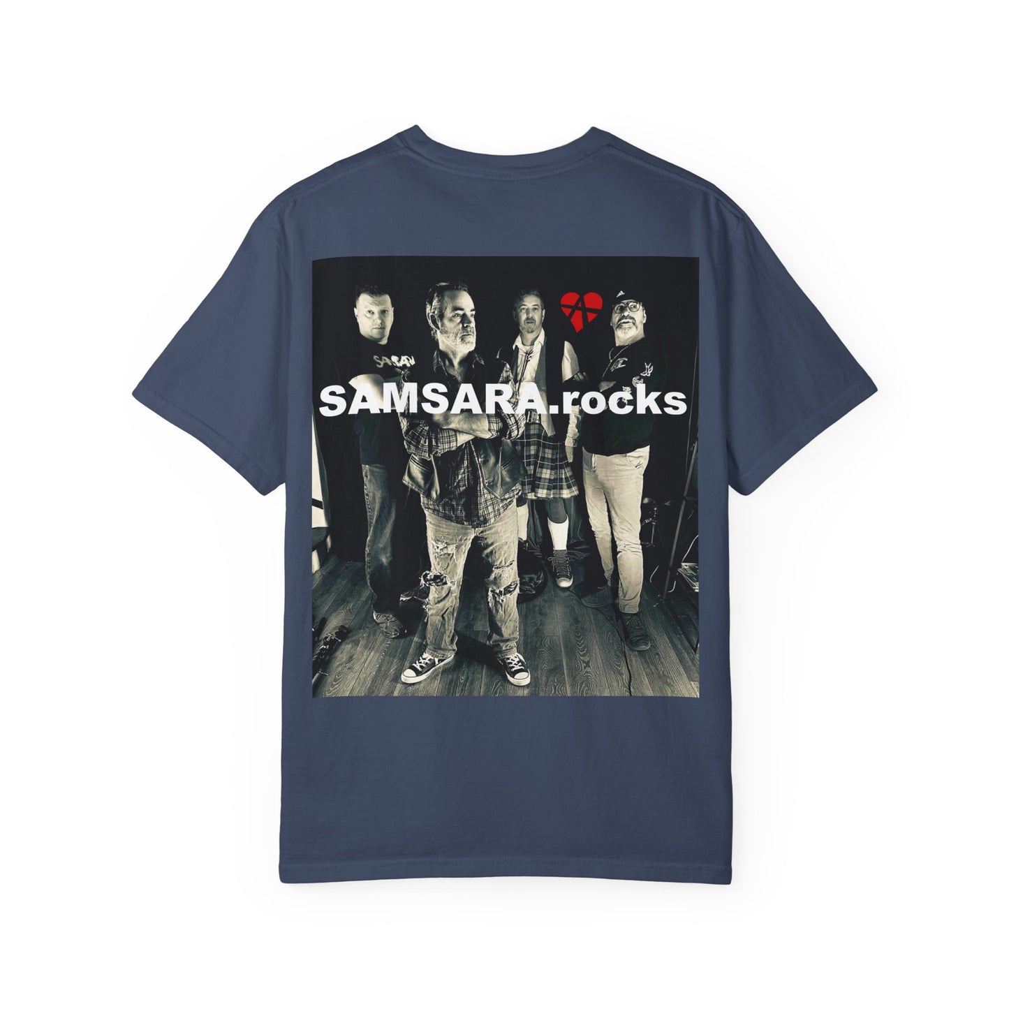 Samsara Unisex T-Shirt, Band Picture on back, Comfortable Graphic Shirt for Music Lovers, Perfect for Concerts, Gifts for Friends, Casual Wear, Street Style