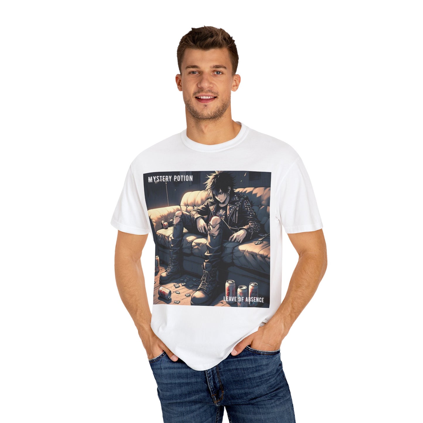 'Leave of Absence' by Mystery Potion Graphic T-Shirt, Unisex Casual Tee, Anime Merchandise, Gift for Fans, Streetwear Style