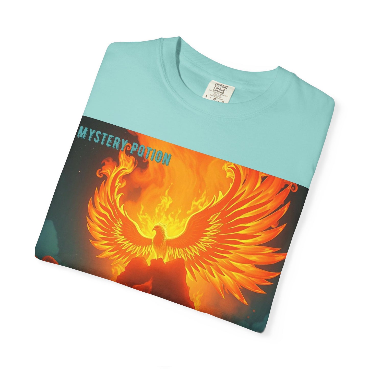 'Blessed With Pure Awesomeness' Mystery Phoenix Graphic Unisex T-shirt, Cool Casual Wear, Unique Gift for Nature Lovers, Birthday, Summer Event, Spiritual Design