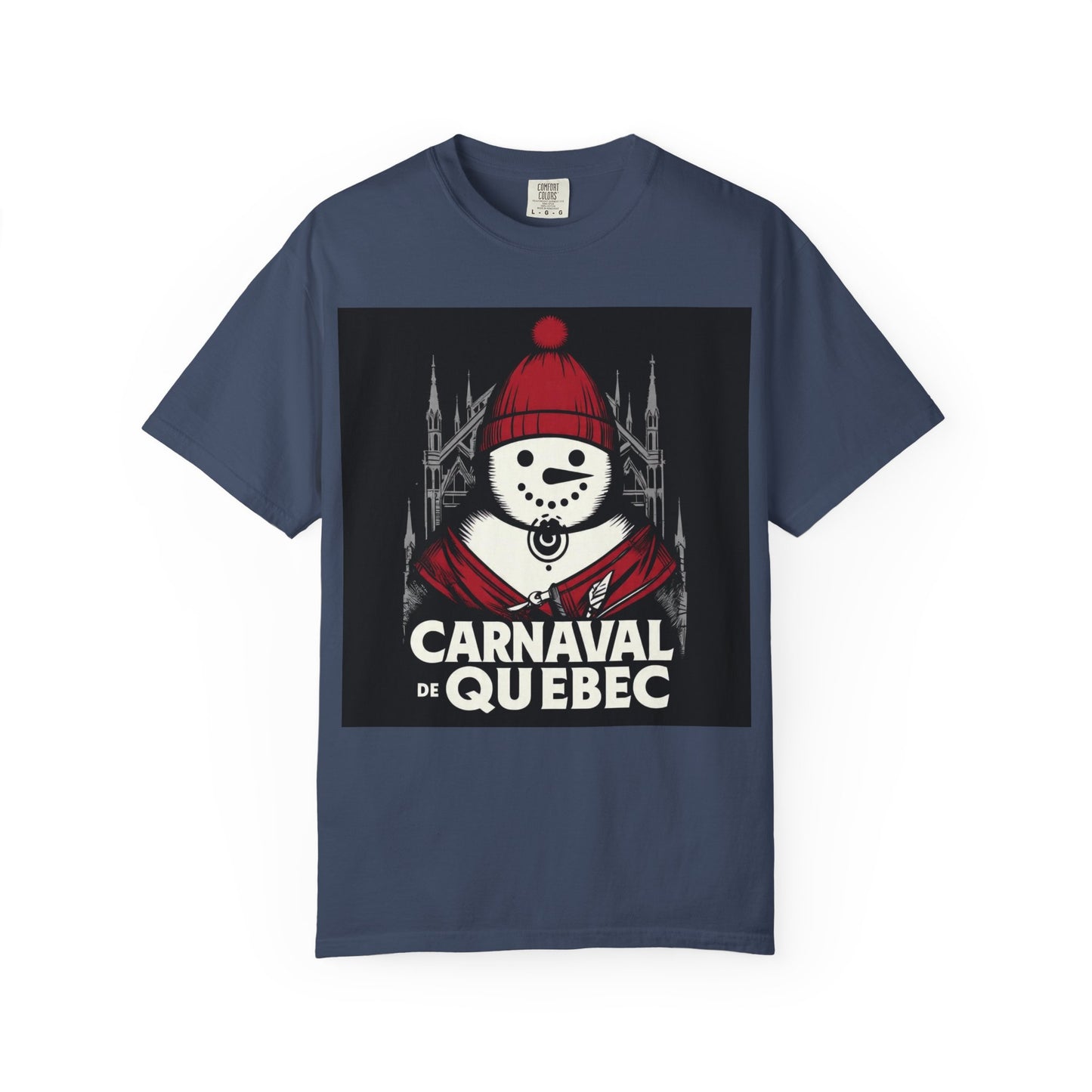 Carnaval de Québec Post-Goth T-shirt, Unisex Graphic Tee, Winter Festival Apparel, Holiday Gifts, Comfortable Everyday Wear