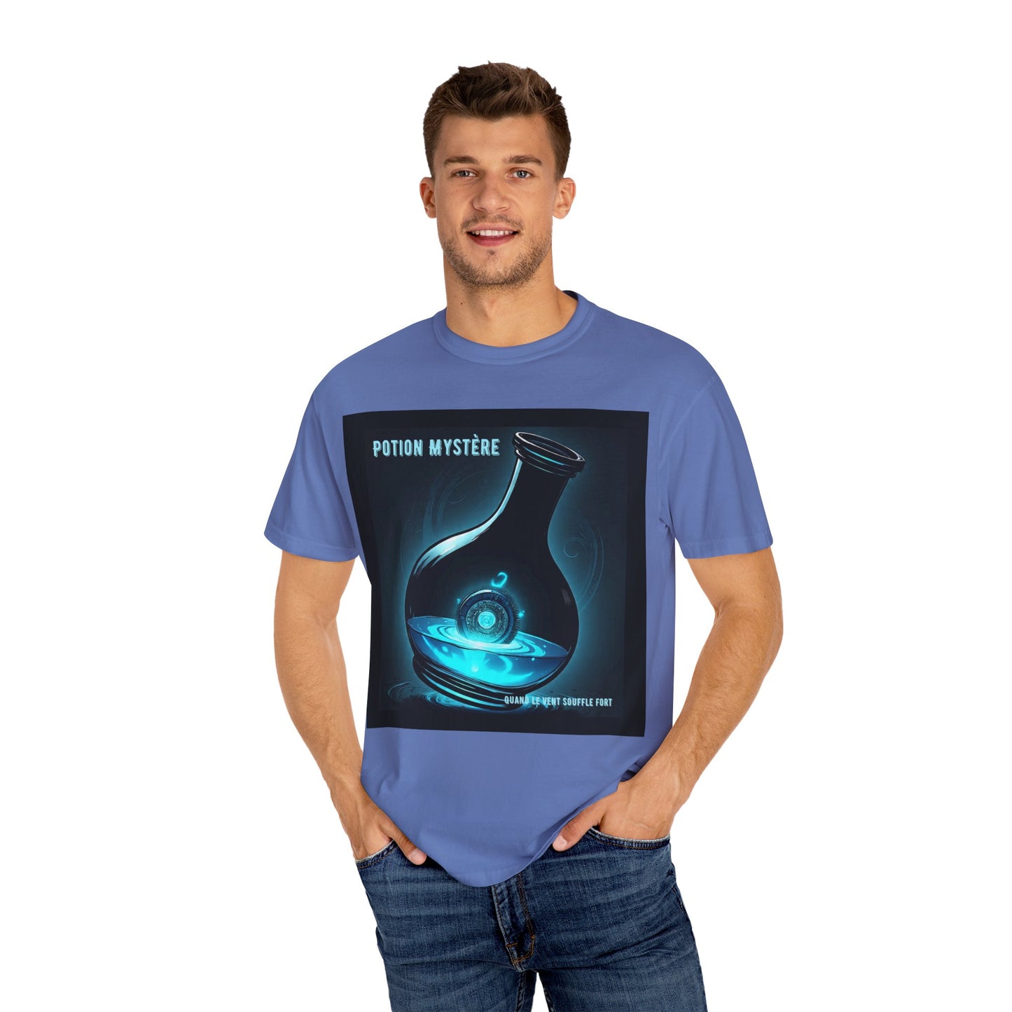 'Quand Le Vent Souffle Fort' par Potion Mystère, Mystery Potion T-Shirt, Unisex Graphic Tee, Magic Lab Shirt, Fantasy Apparel, Gift for Wizards and Witches